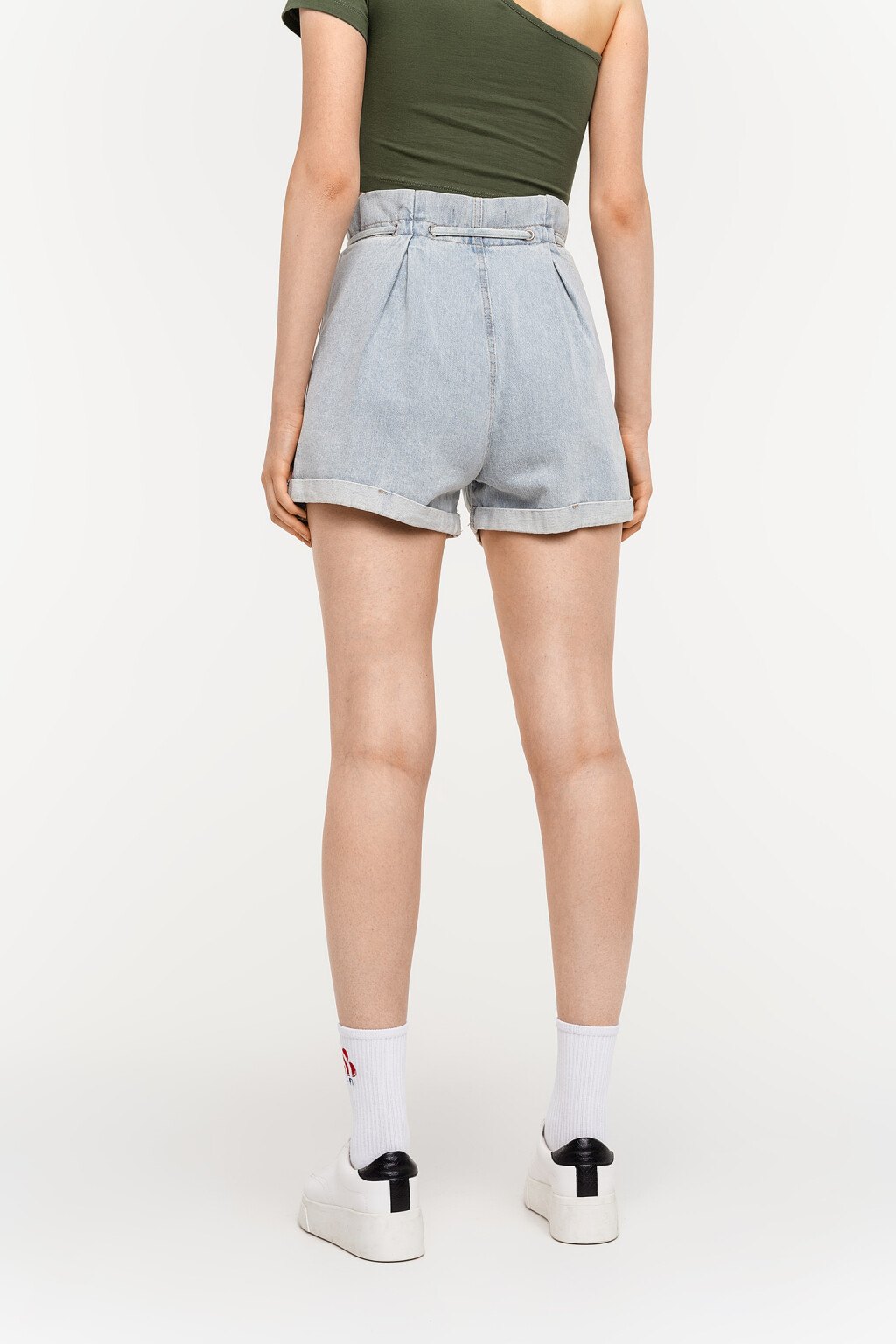 шорты джинсовые женские - цвет голубой - 4
