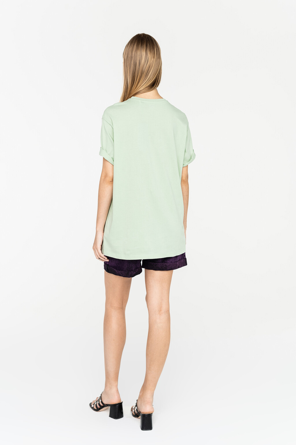 футболка oversize хлопковая с принтом годзилла - цвет зеленый - 5