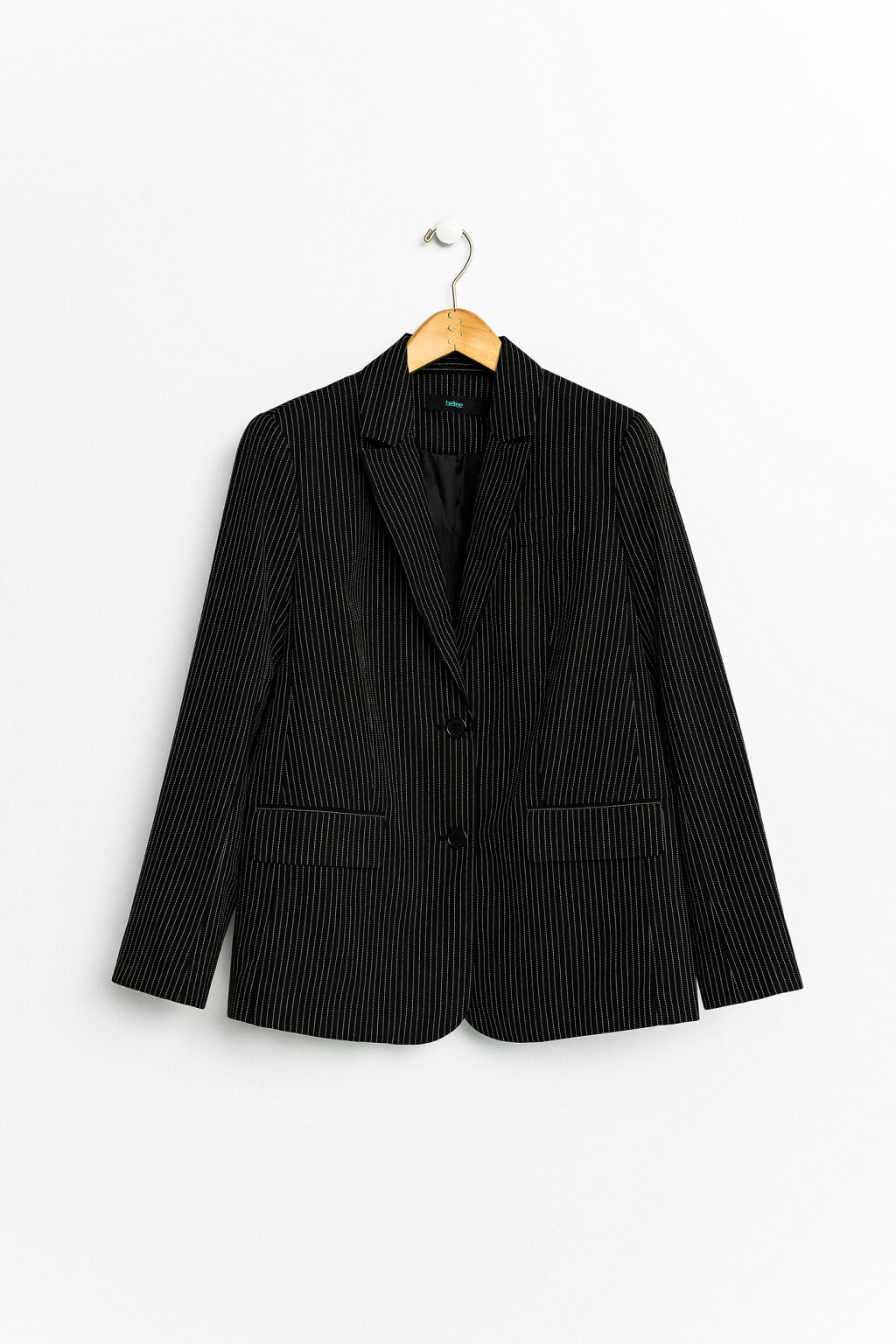 Пиджак удлиненный в деловом стиле - цвет мультиколор - 1