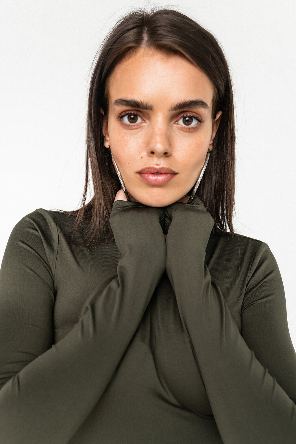 блузка (боди) - цвет зеленый - 1