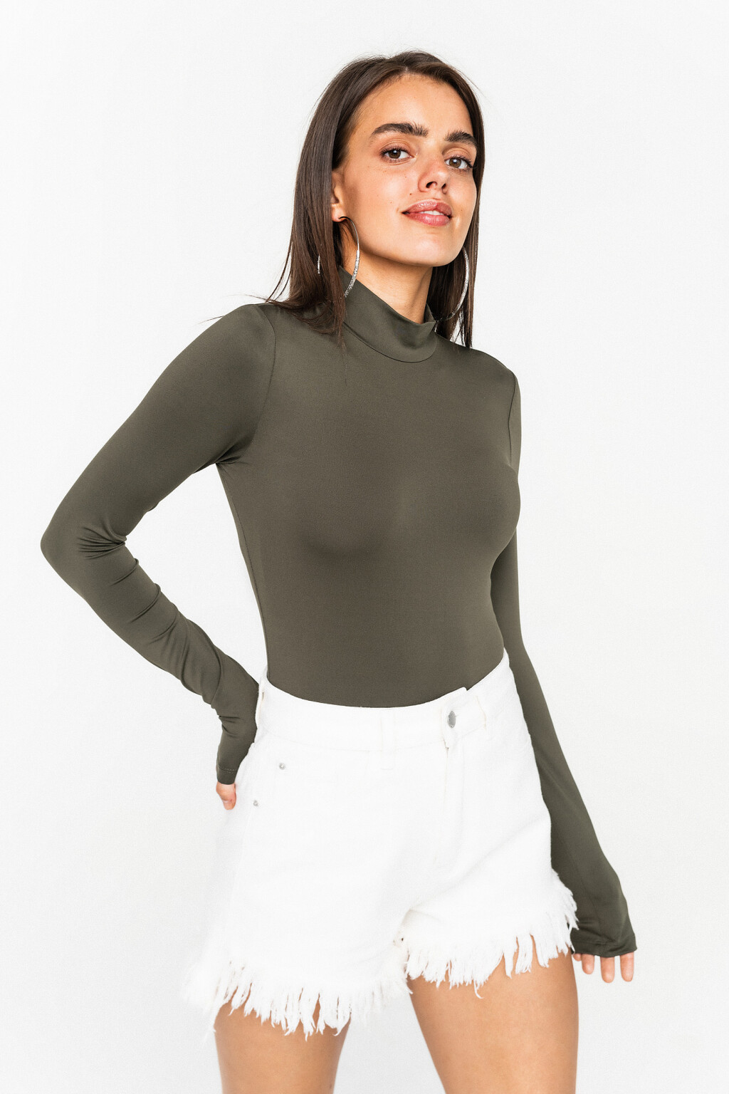 блузка (боди) - цвет зеленый - 3