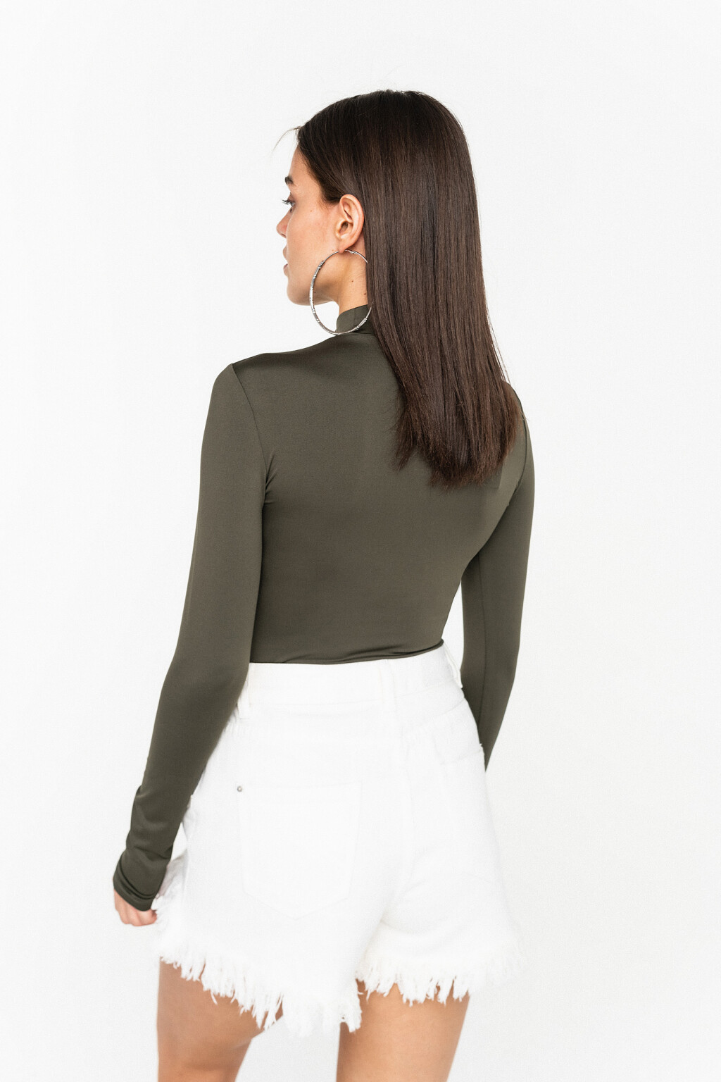 блузка (боди) - цвет зеленый - 4