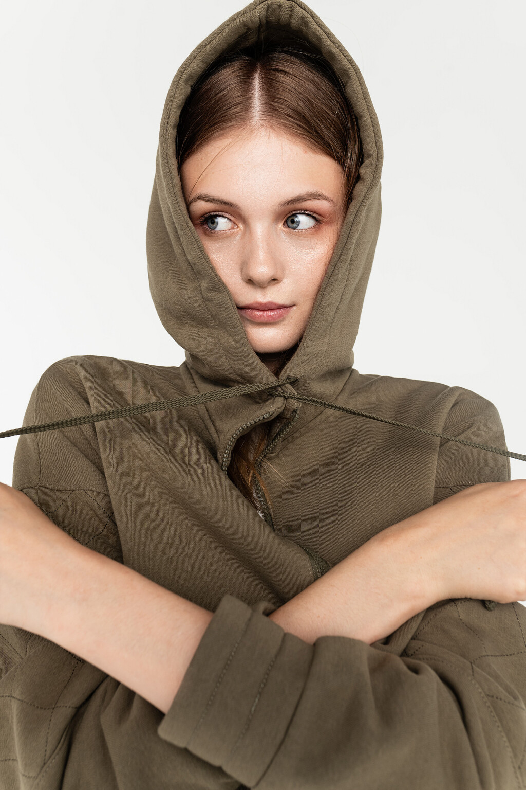 джемпер-анорак с короткой молнией на груди - цвет зеленый - 2