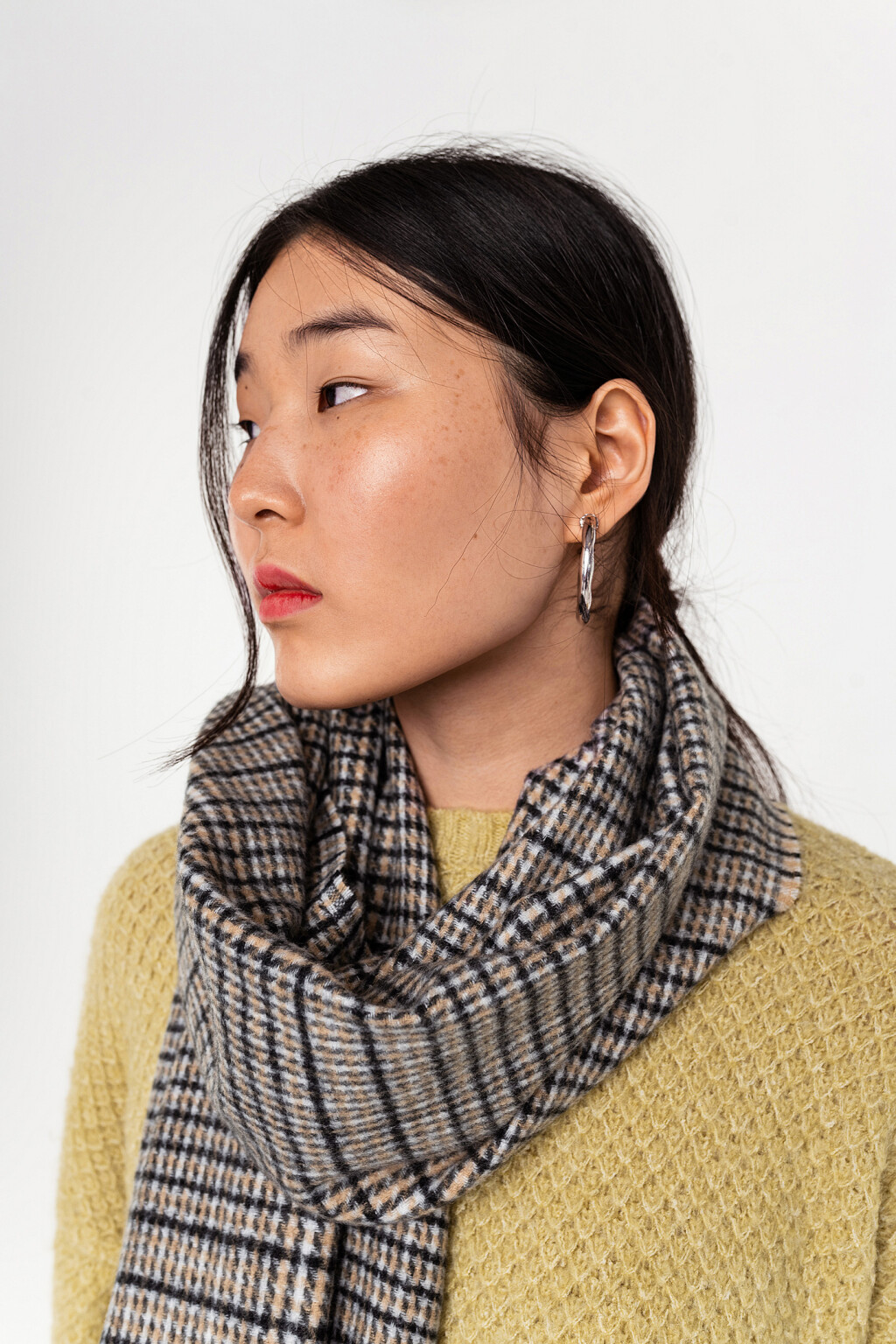 шарф женский - цвет серый - 3