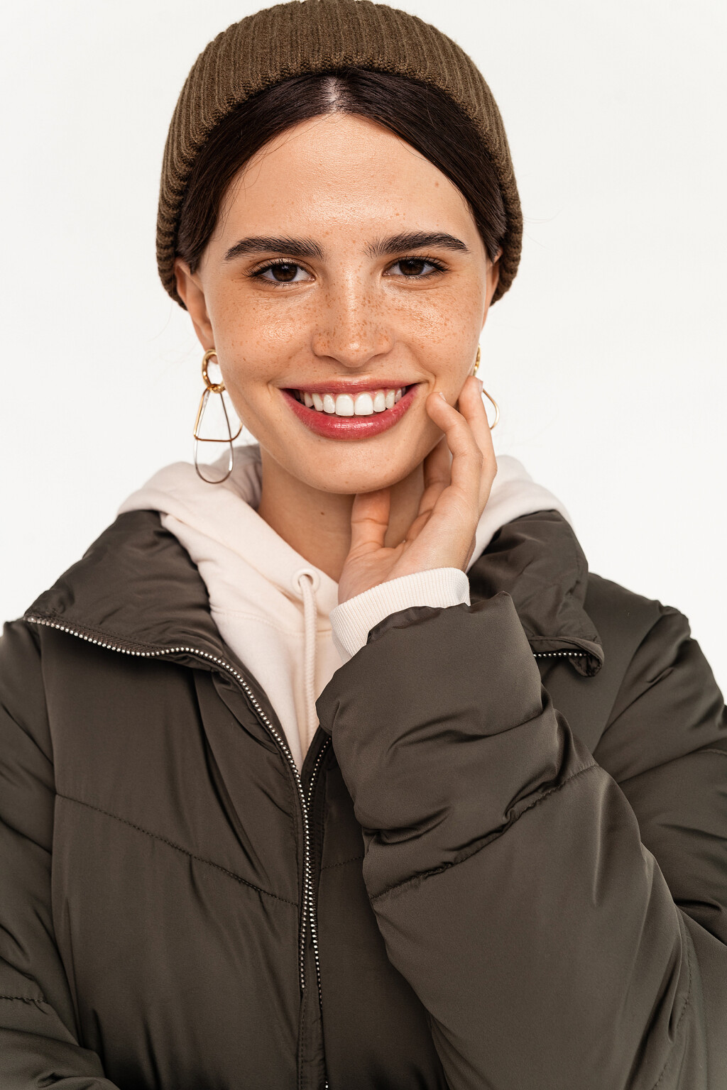 шапка - цвет коричневый - 2