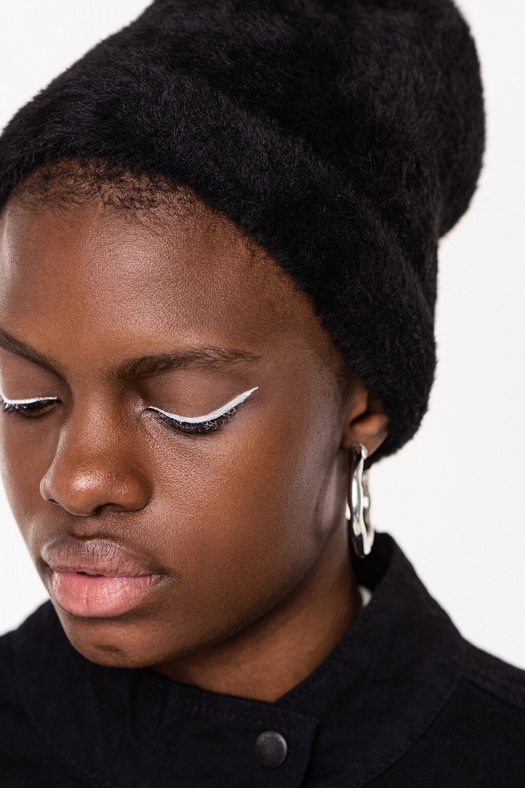 шапка - цвет черный - 1