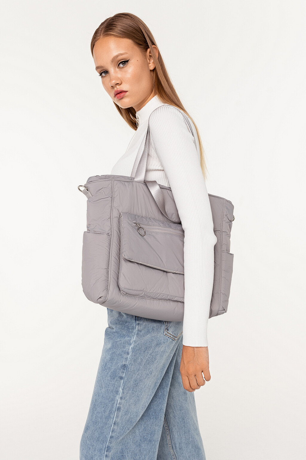 сумка - цвет серый - 2