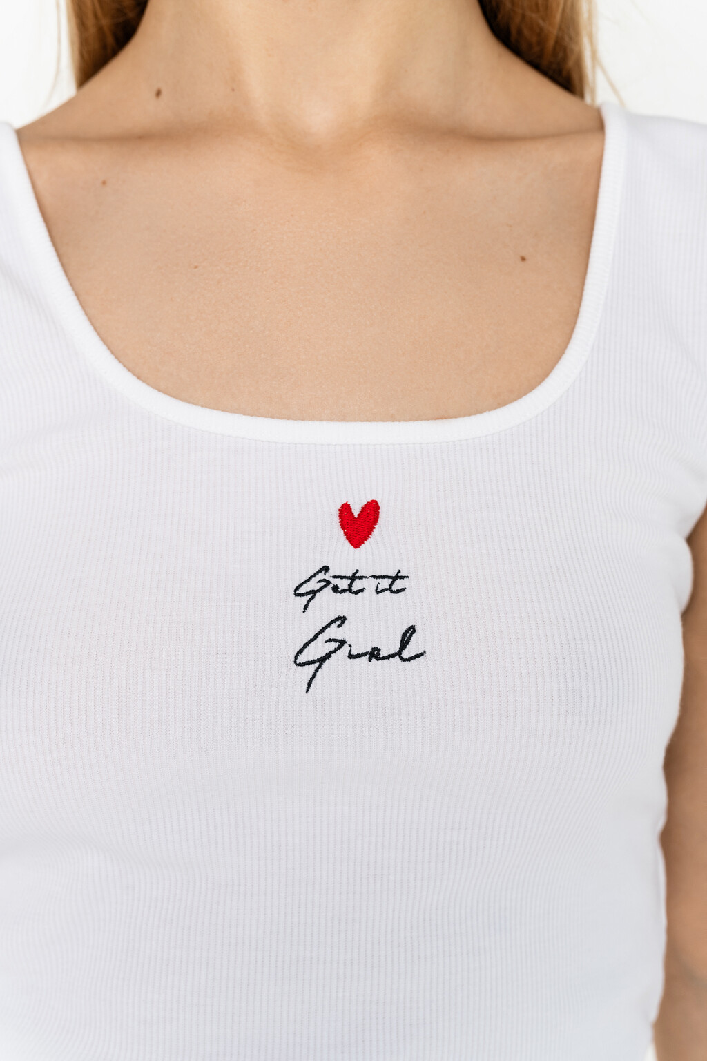 майка спортивная женская - цвет белый - 2