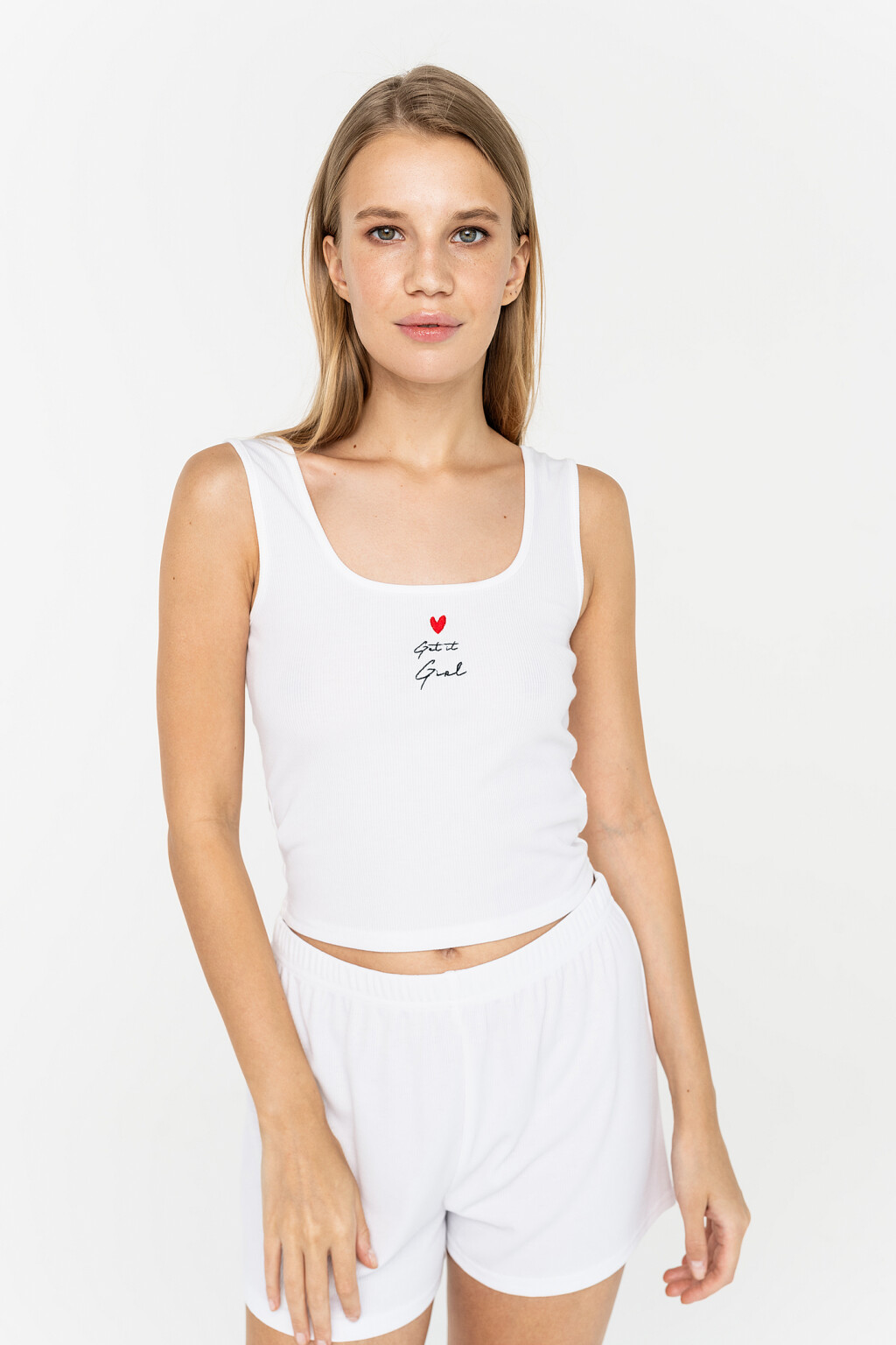 майка спортивная женская - цвет белый - 3