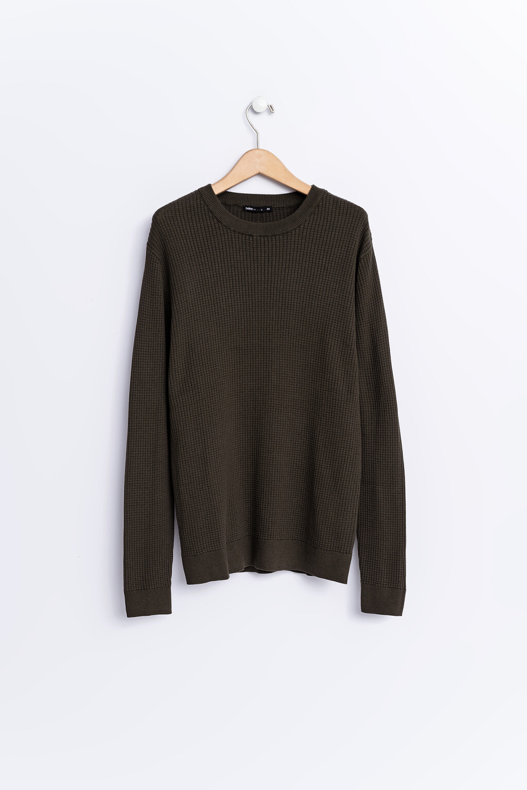 свитер oversize крупной вязки - цвет зеленый - 1