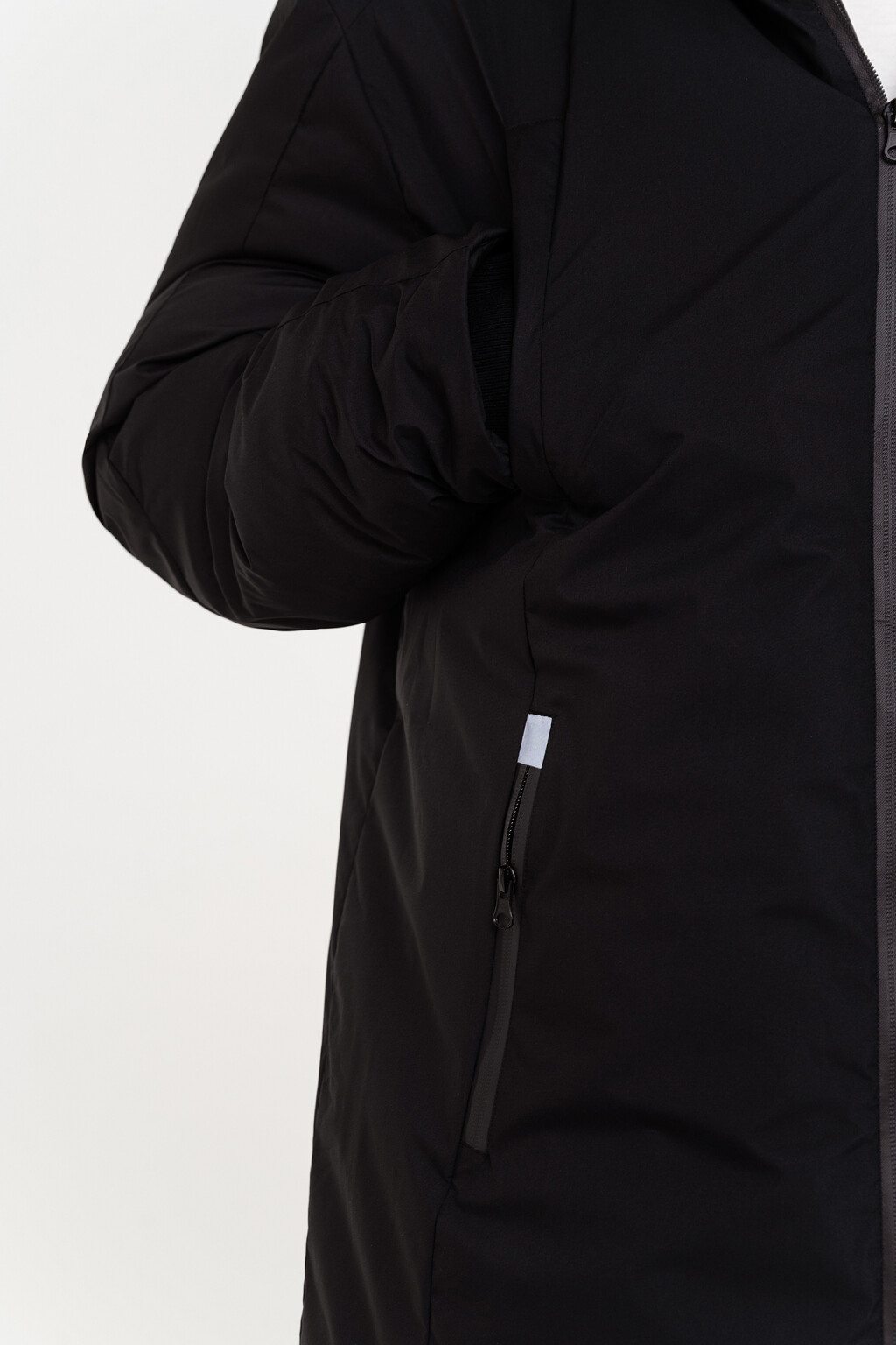 пальто утепленное стеганое с капюшоном - цвет черный - 5