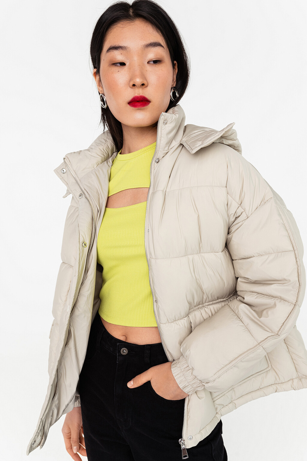 куртка женская - цвет бежевый - 2