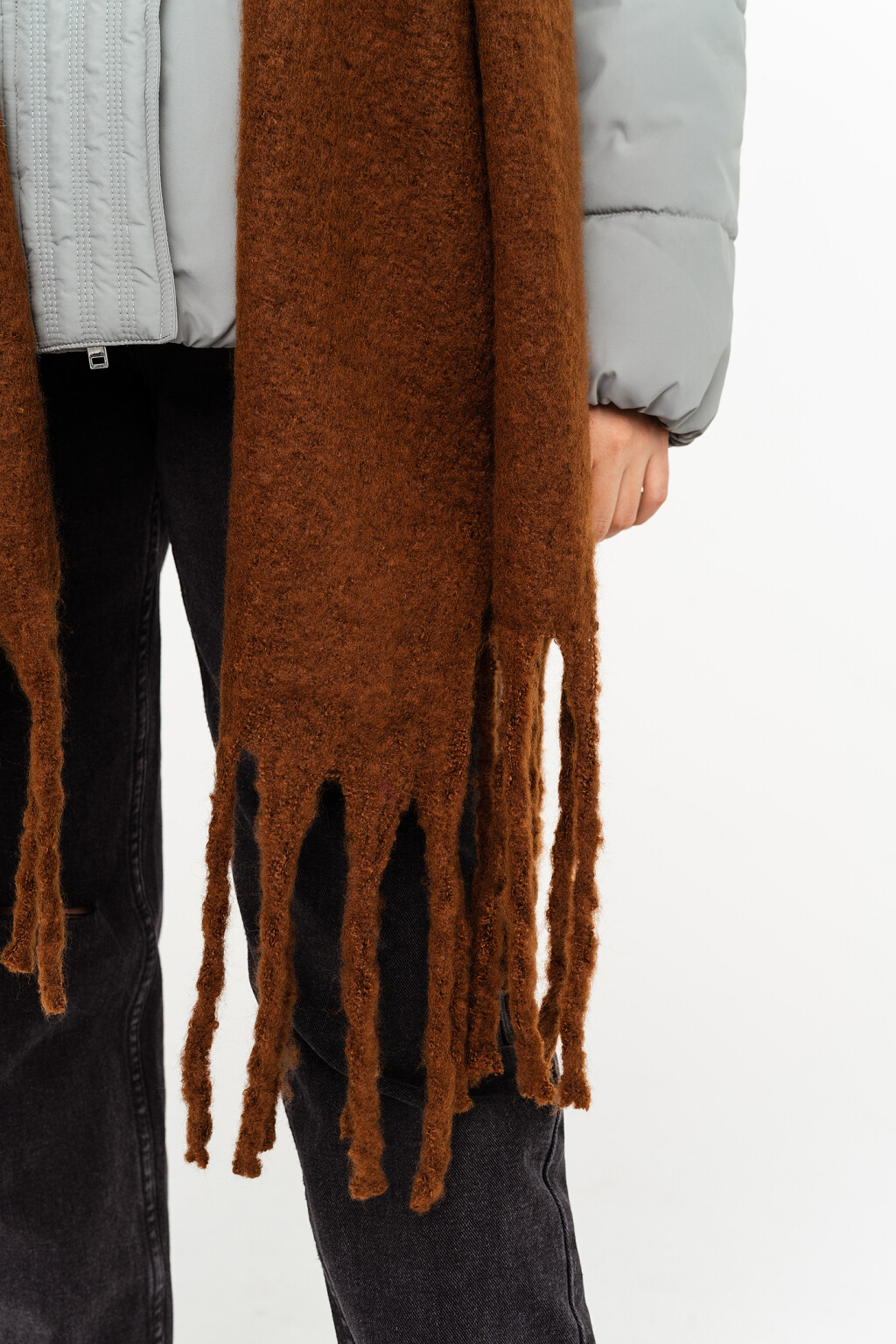 шарф женский - цвет коричневый - 3