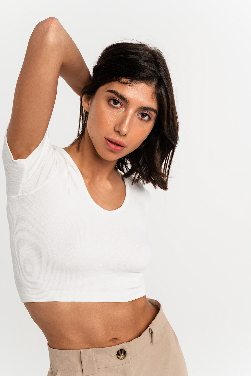 фуфайка женская - цвет белый - 2