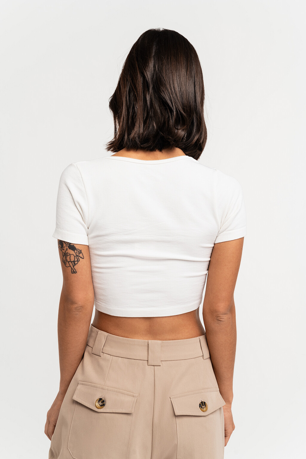 фуфайка женская - цвет белый - 4