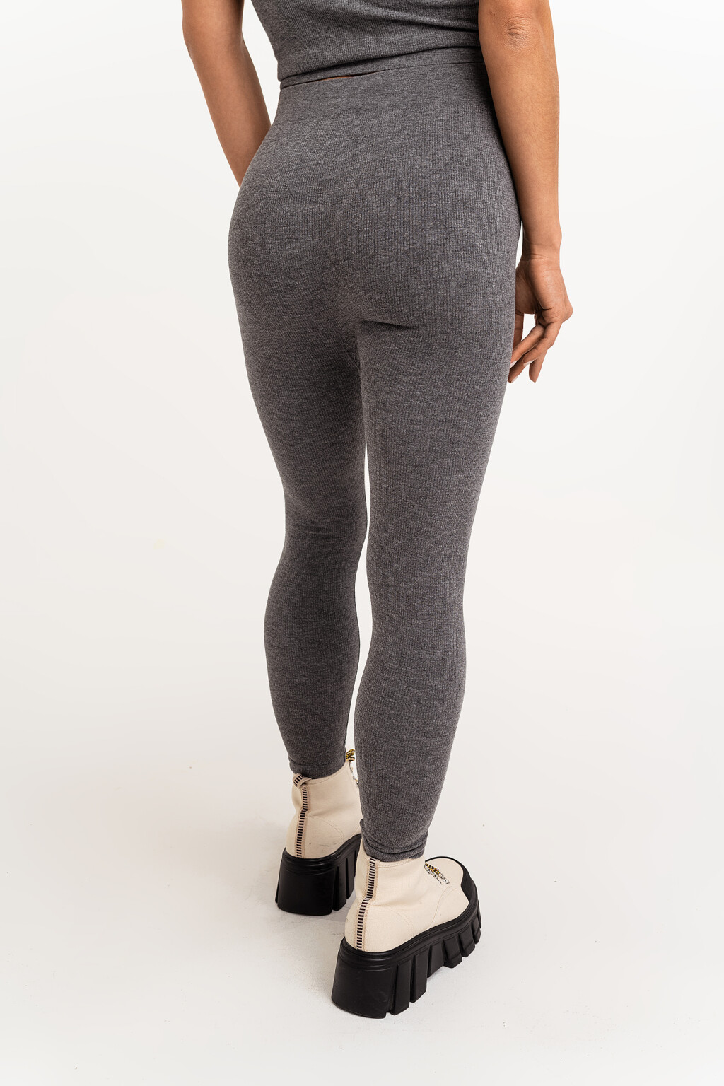 лосины женские - цвет серый - 4