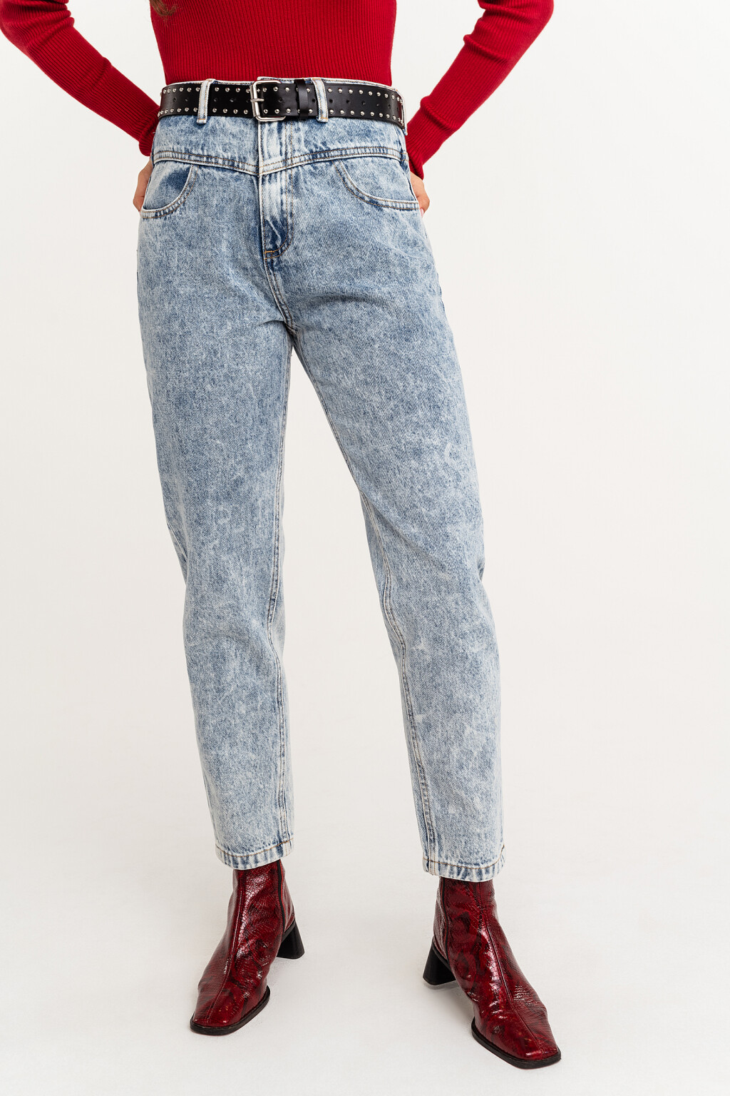 брюки джинсовые женские - цвет голубой - 1