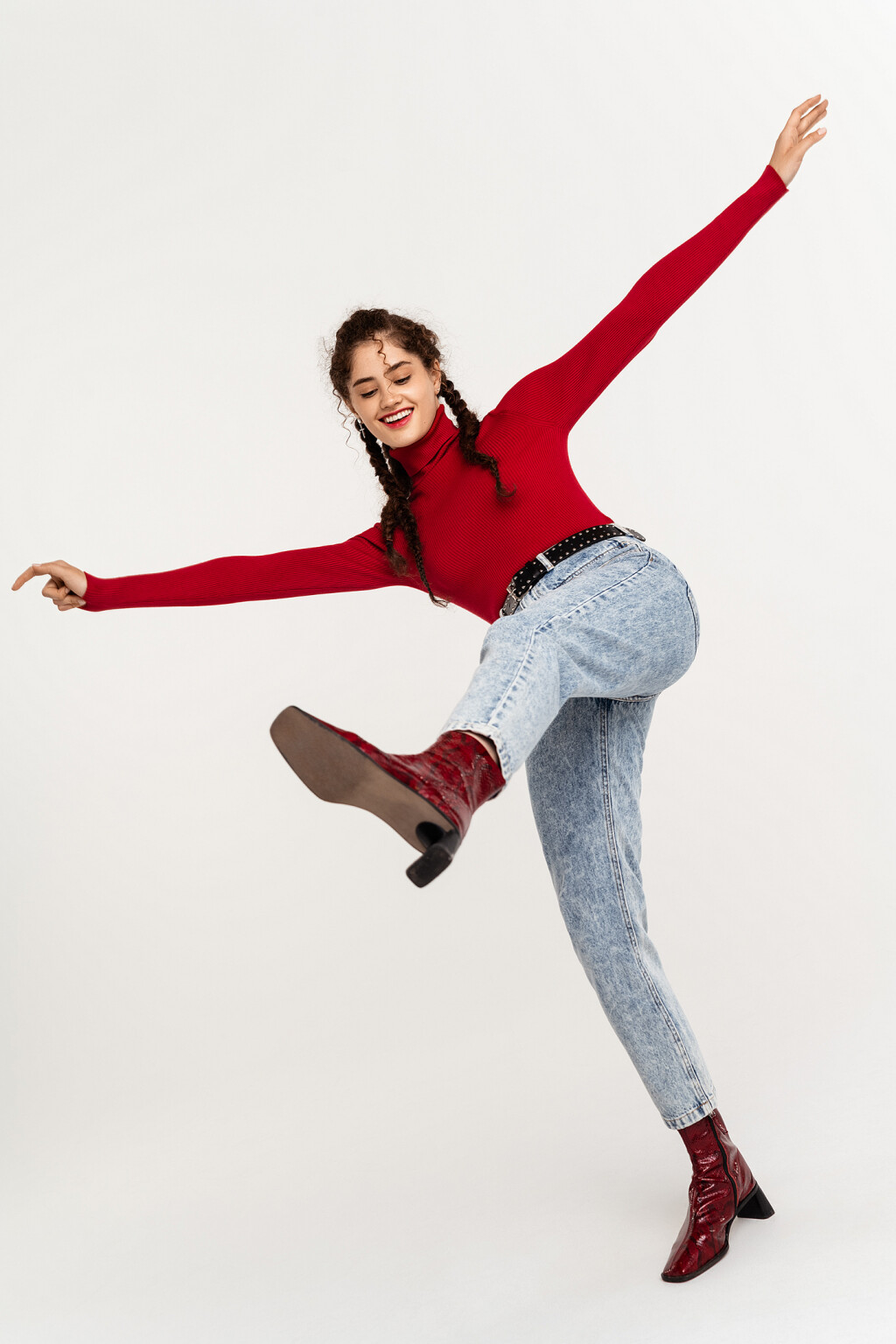 брюки джинсовые женские - цвет голубой - 3