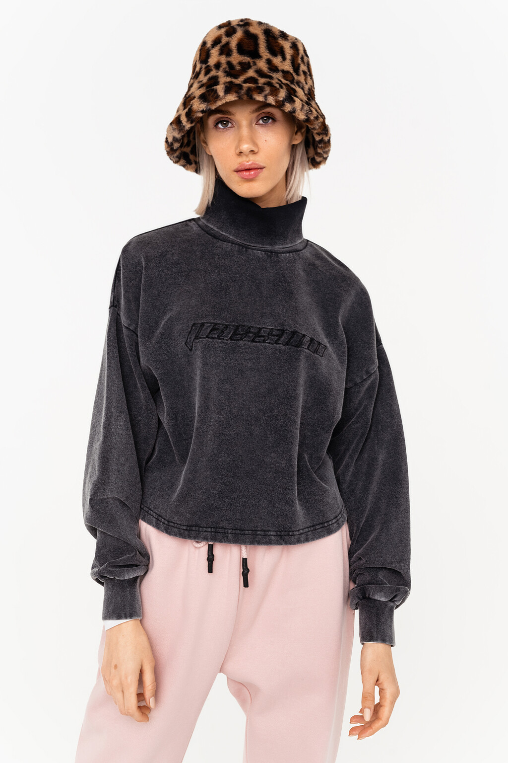 Панама леопардовая из искусственного меха - цвет мультиколор - 2