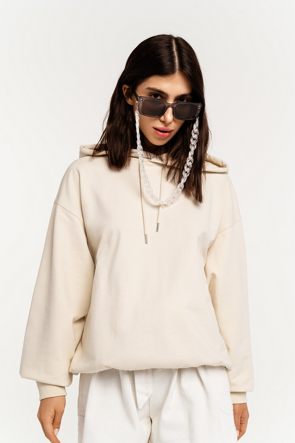 джемпер женский - цвет белый - 2