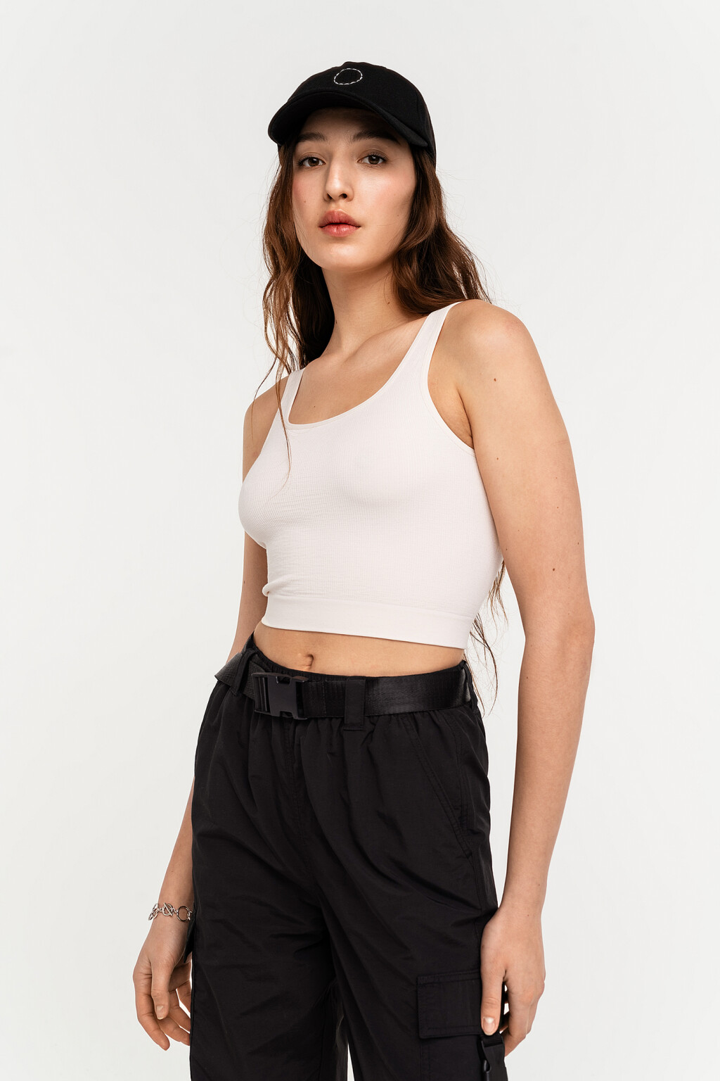 майка женская - цвет белый - 2