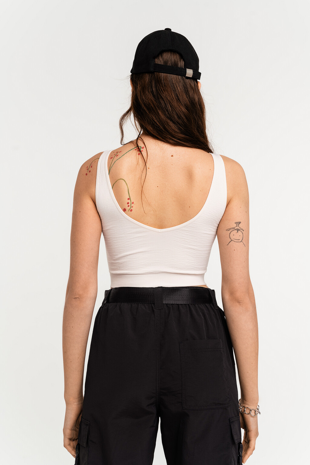 майка женская - цвет белый - 4