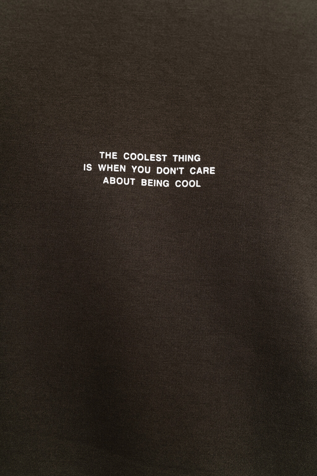 Свитшот свободного кроя с принтом-надписью - цвет зеленый - 2