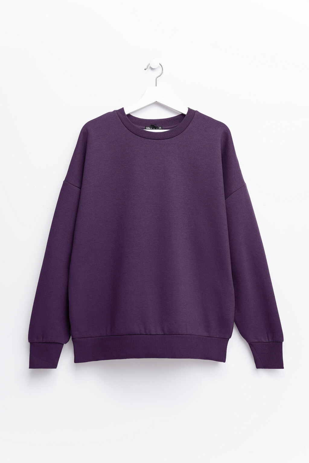 Свитшот oversize утепленный  - цвет фиолетовый - 1