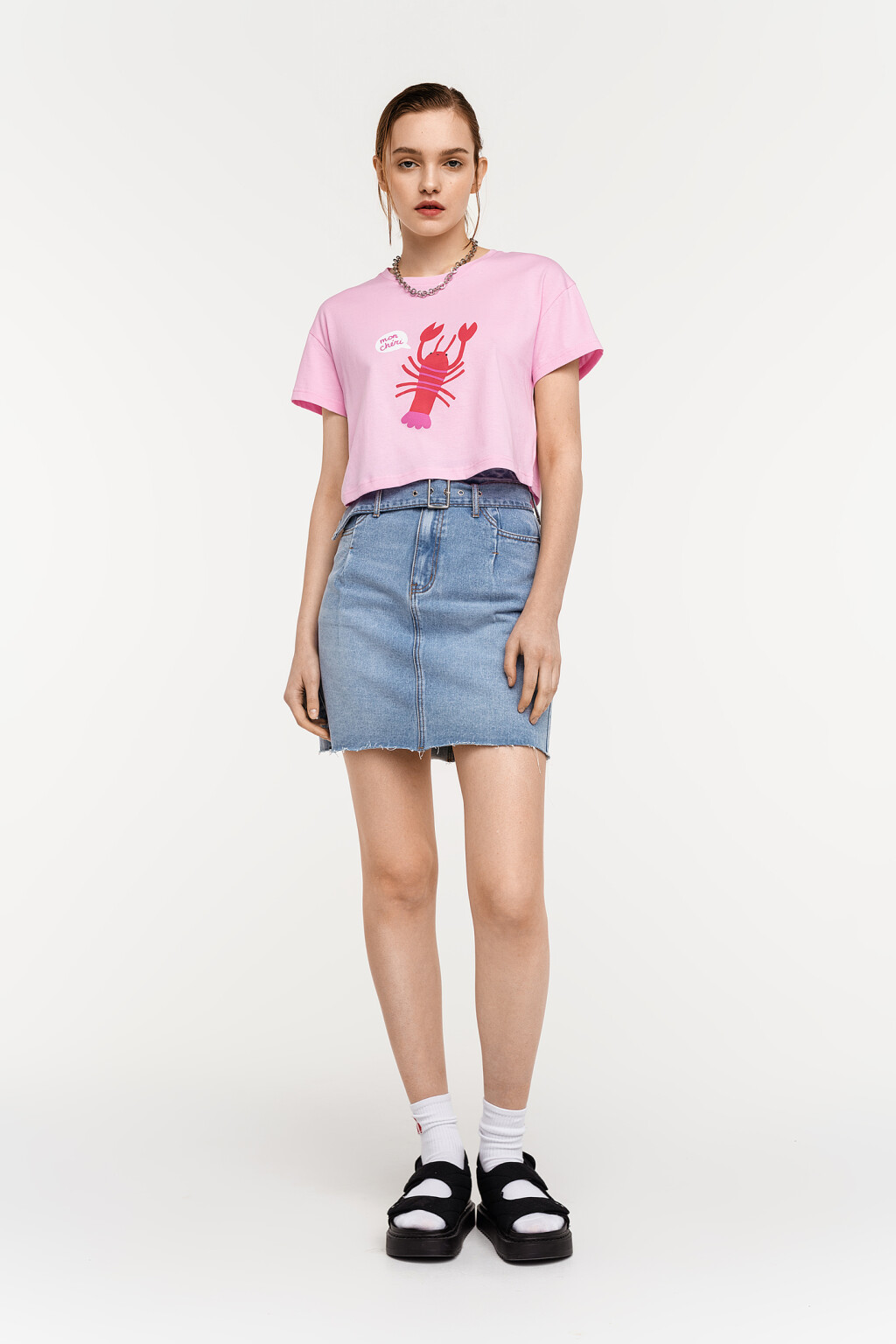 футболка женская - цвет розовый - 1