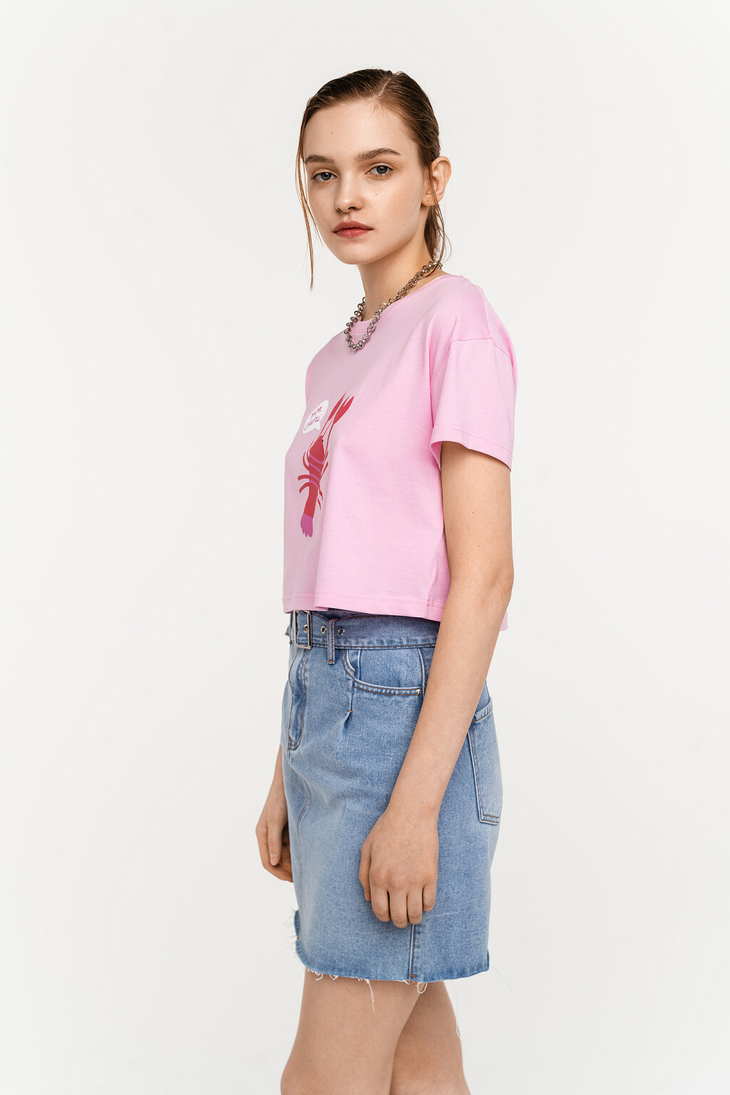 футболка женская - цвет розовый - 3