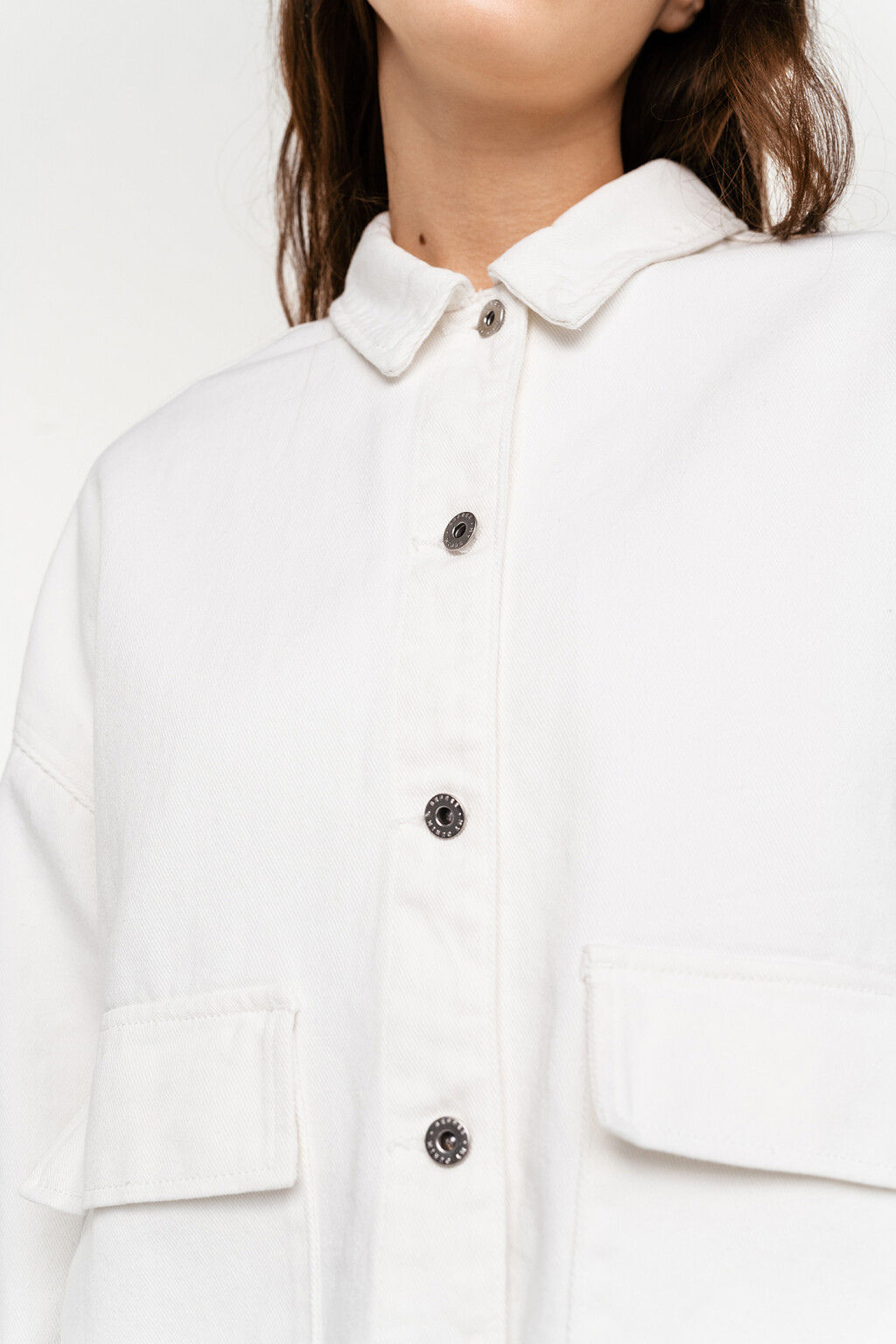 куртка джинсовая женская - цвет белый - 5