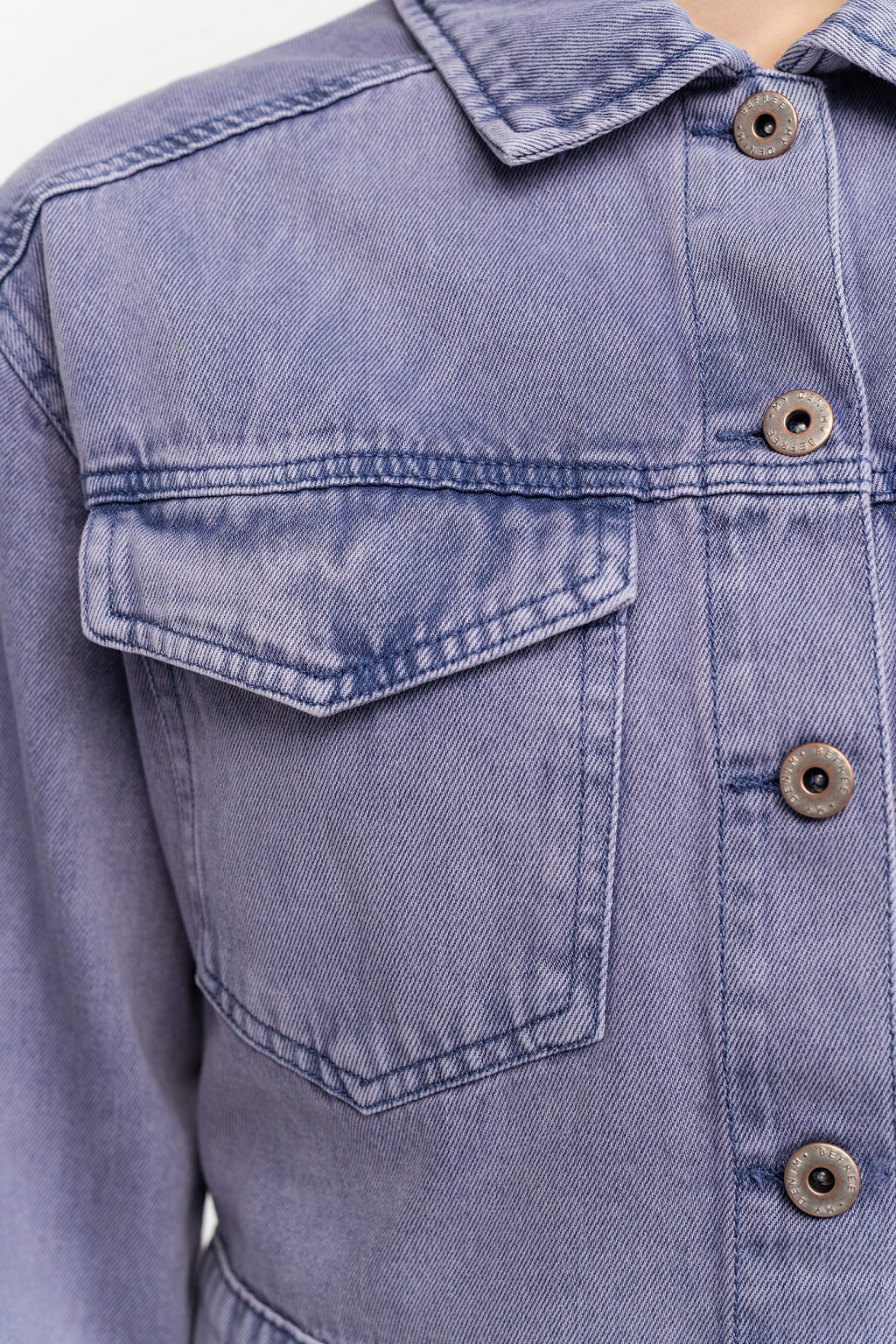 жакет джинсовый женский - цвет фиолетовый - 5