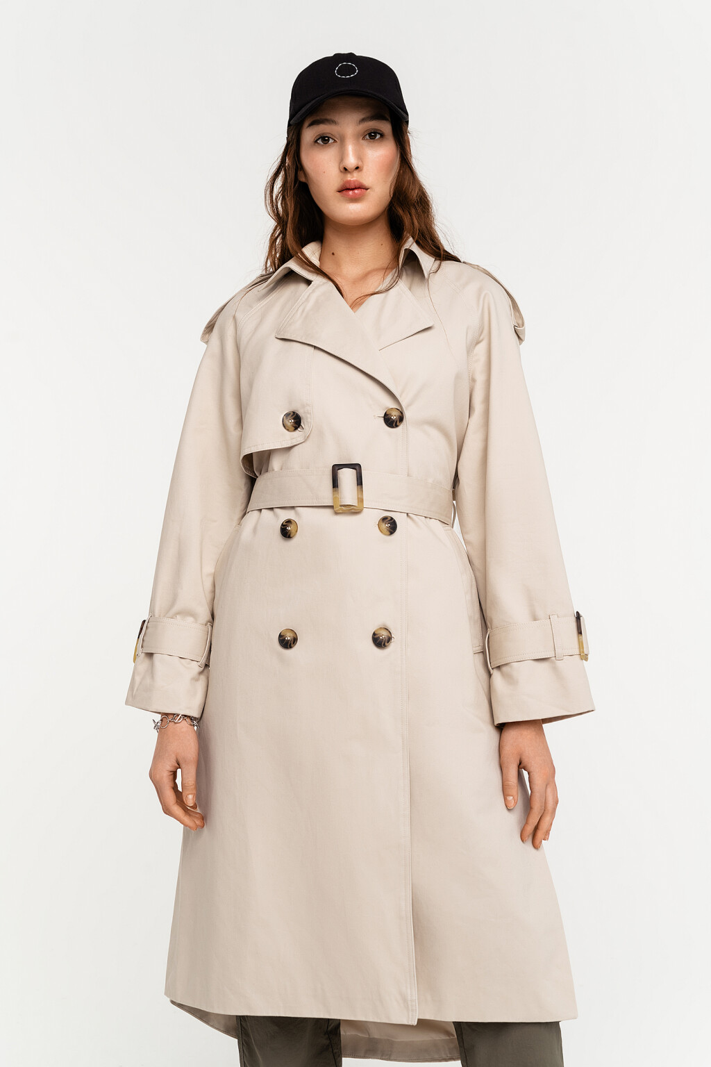 плащ женский - цвет бежевый - 2