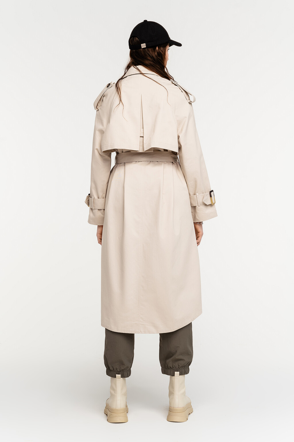 плащ женский - цвет бежевый - 4