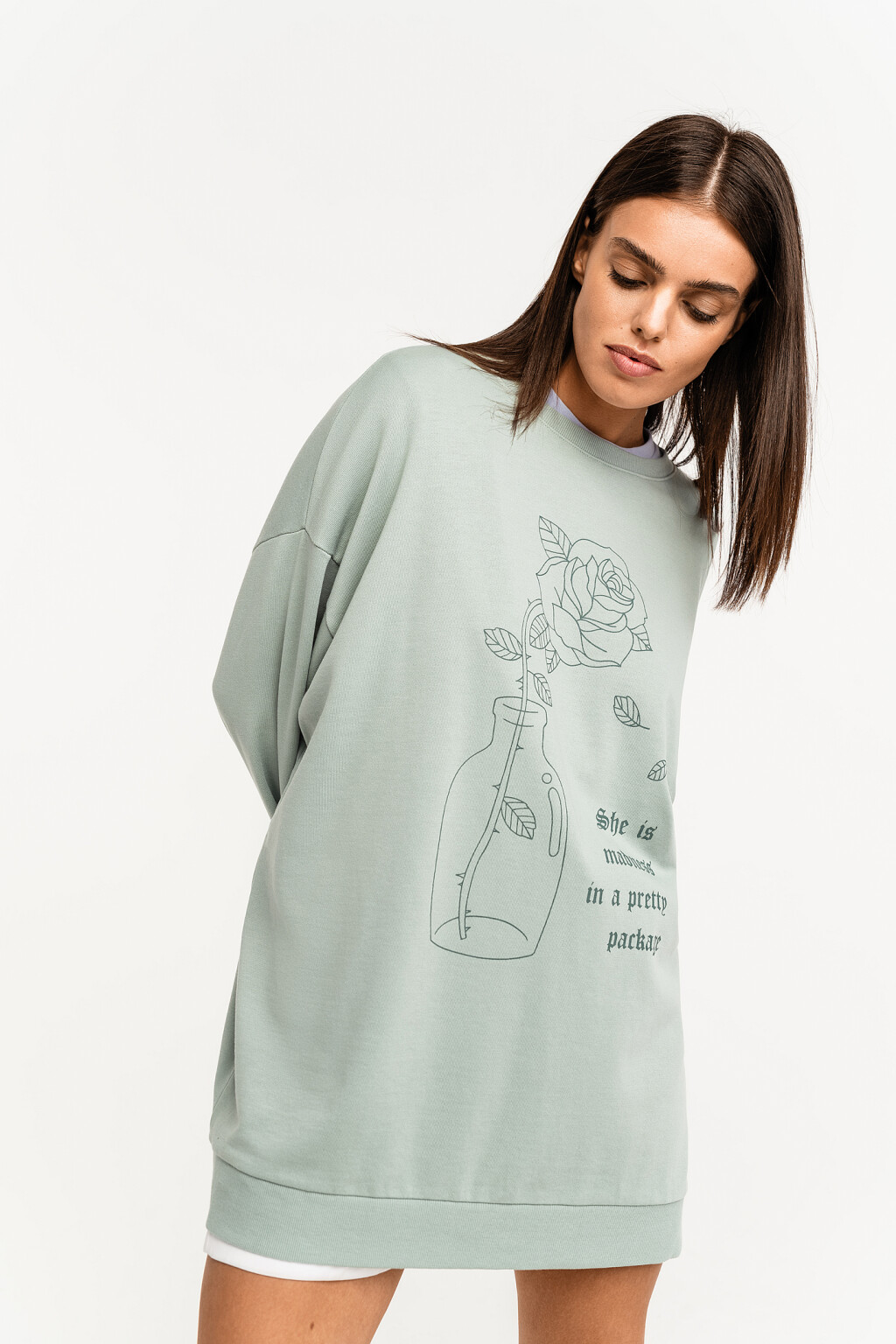 джемпер женский - цвет зеленый - 2