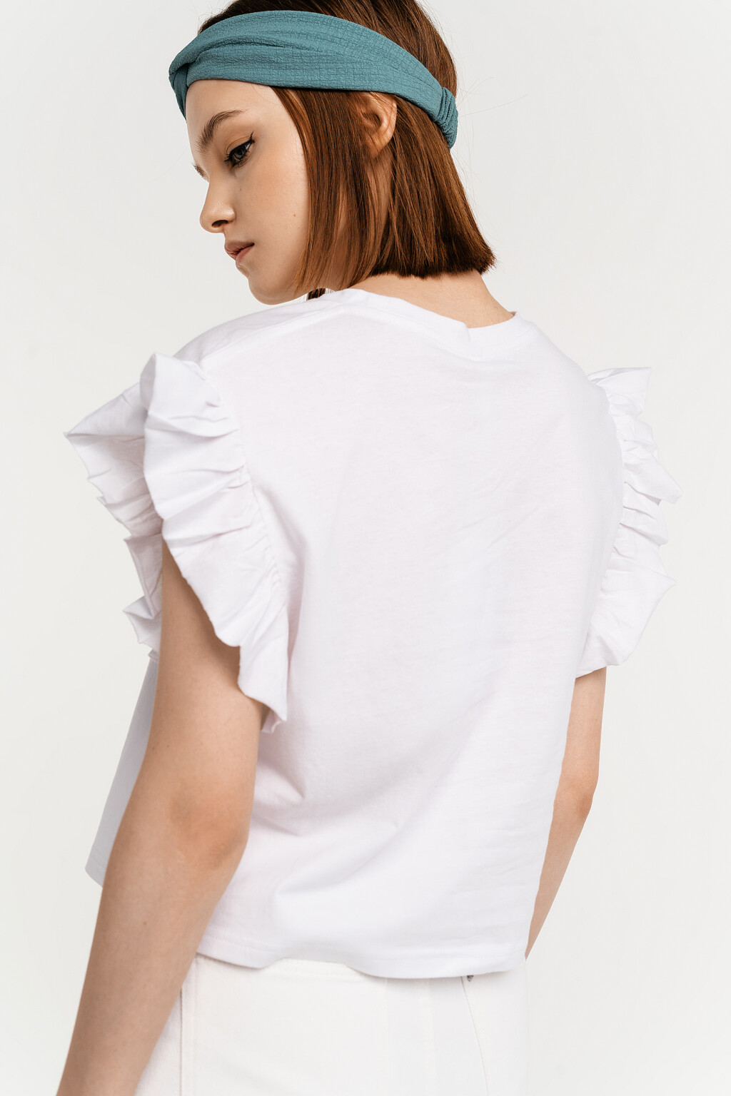 блузка женская - цвет белый - 4