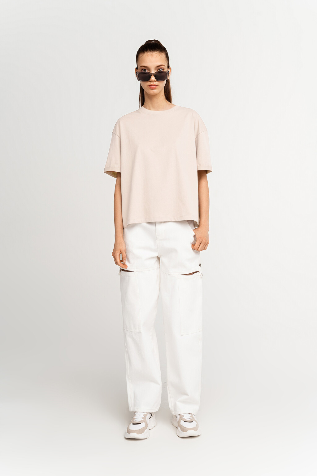 футболка женская - цвет бежевый - 1