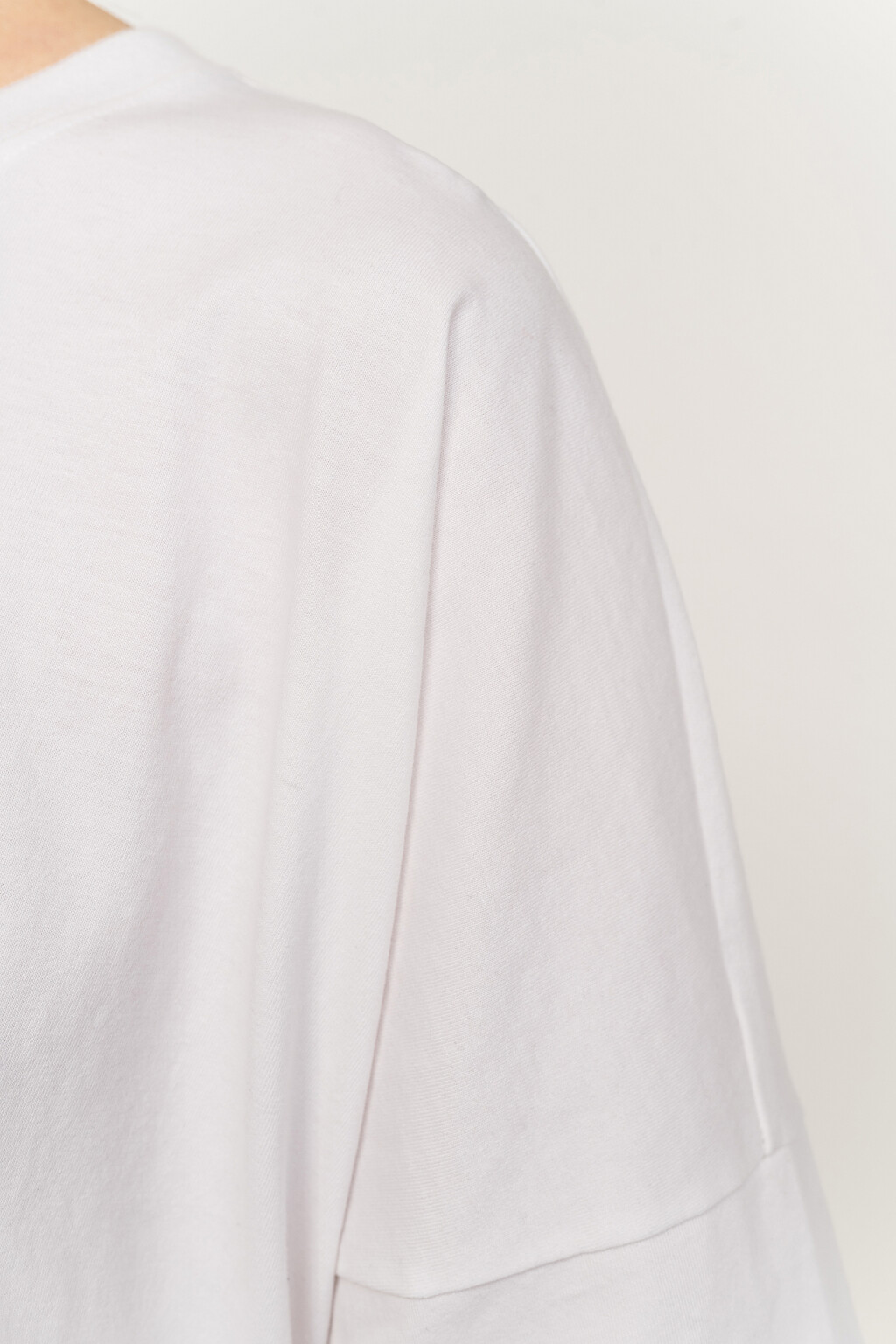 Футболка super oversize хлопковая - цвет белый - 5