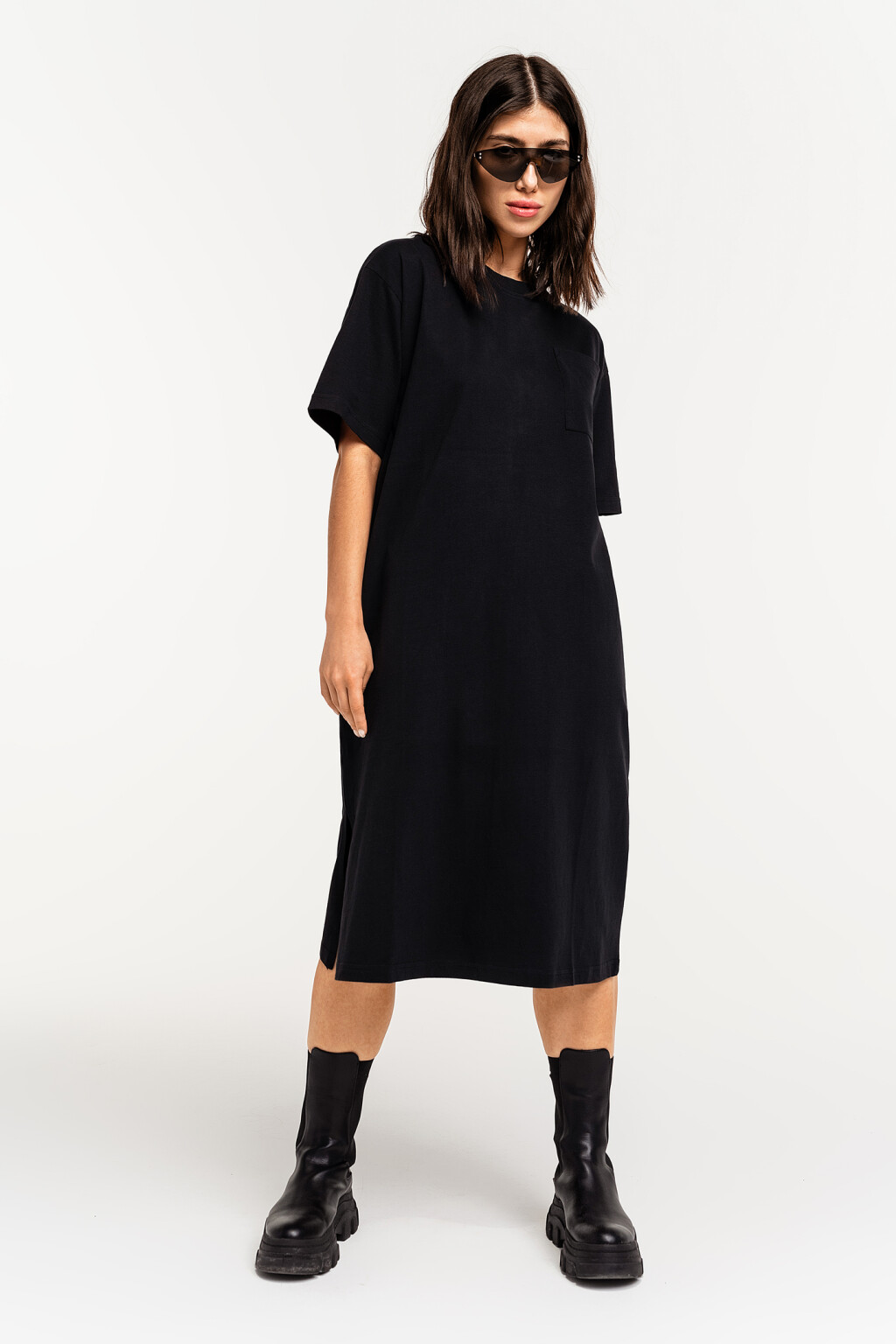 платье женское - цвет черный - 1