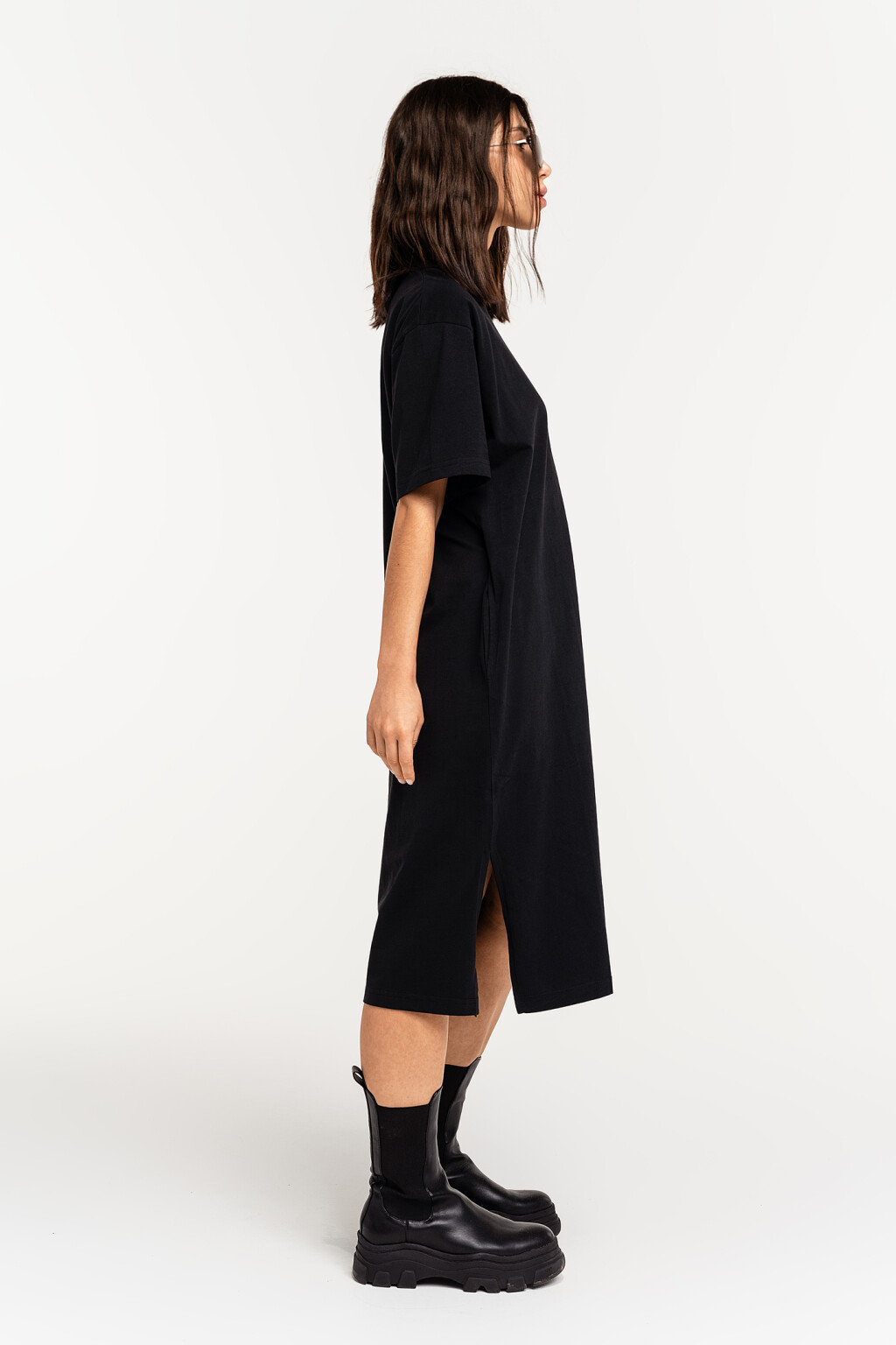 платье женское - цвет черный - 2