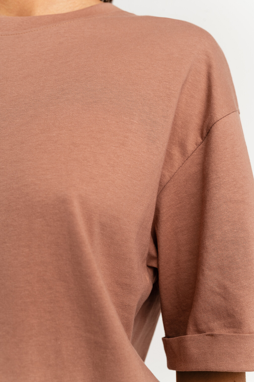 футболка женская - цвет коричневый - 5