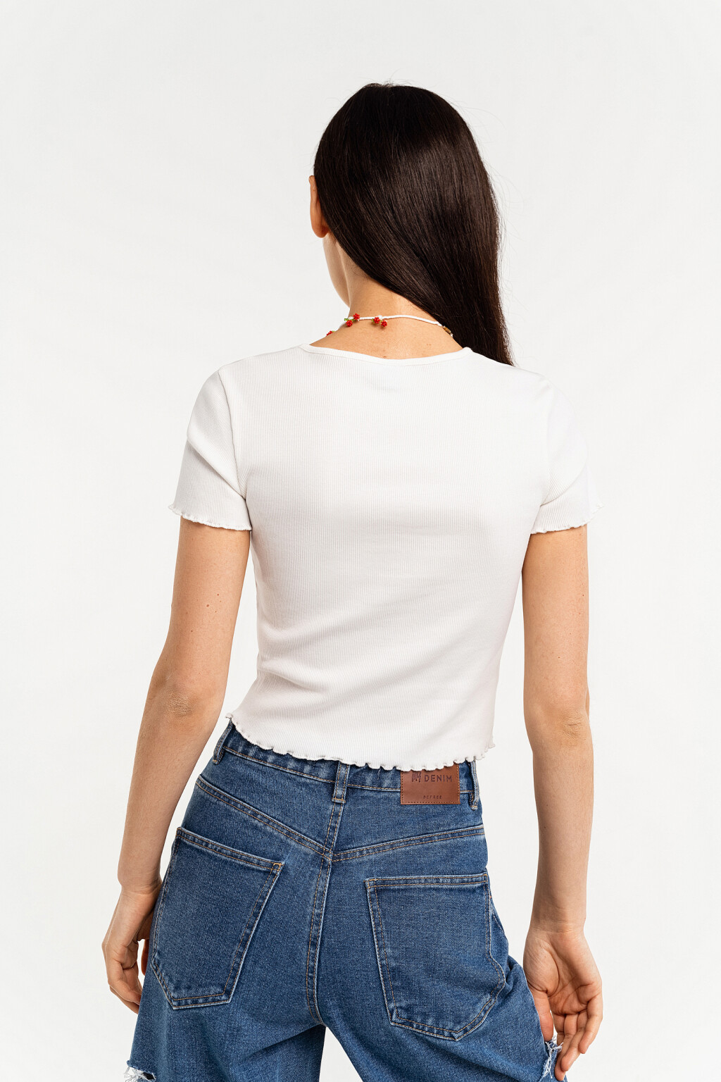 футболка женская - цвет белый - 4