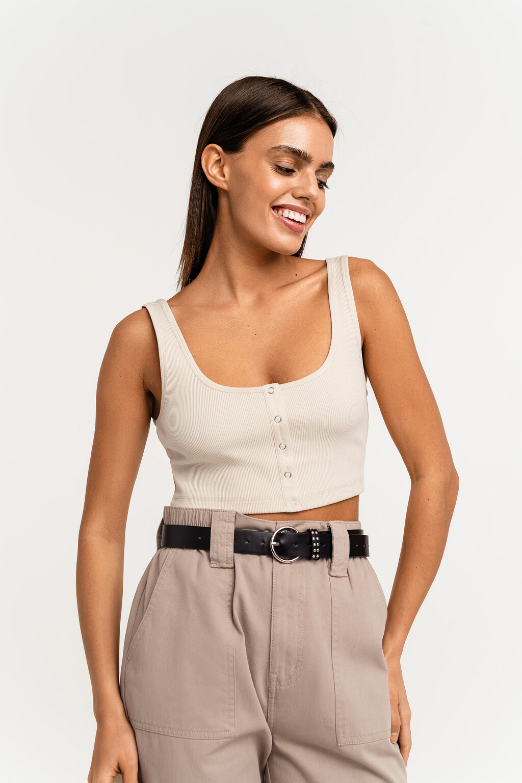 блузка женская - цвет бежевый - 2