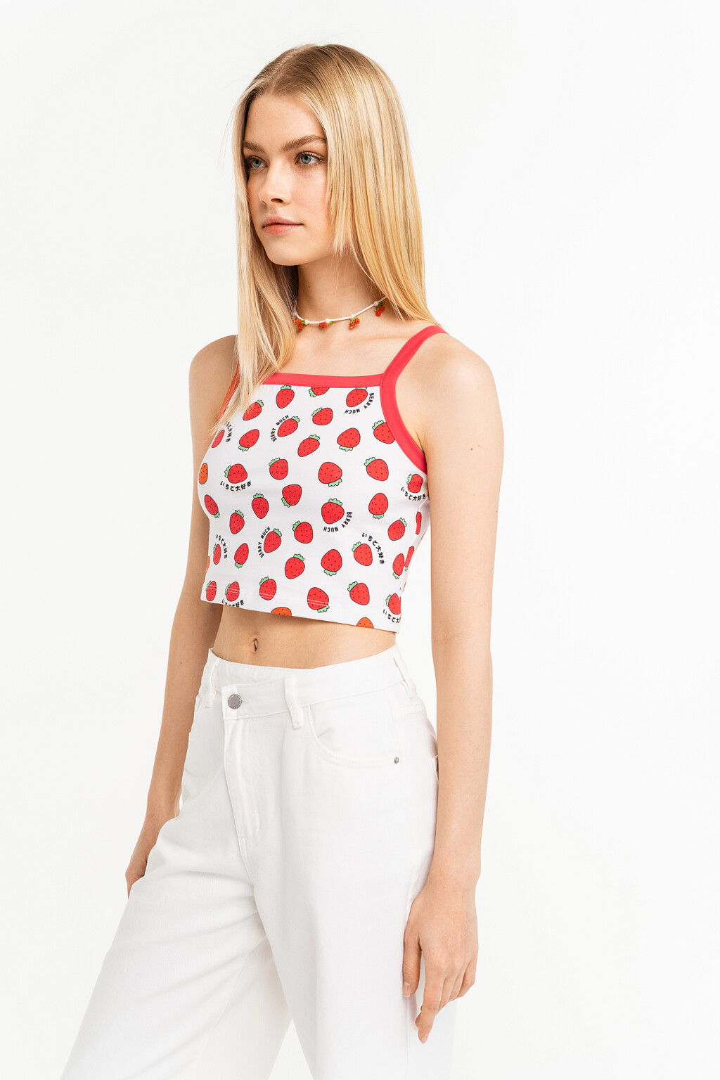 майка женская - цвет белый - 3