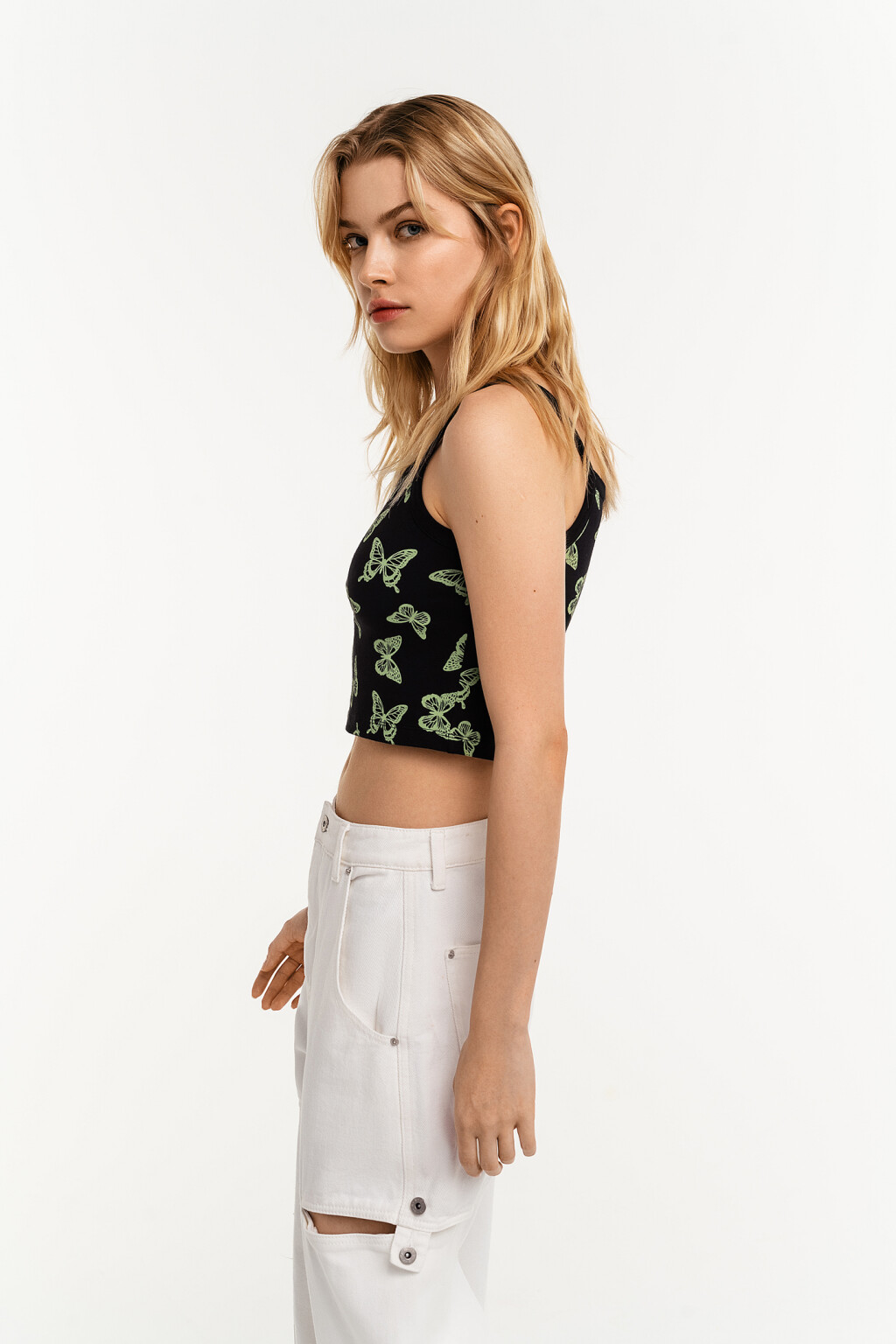 майка женская - цвет черный - 3