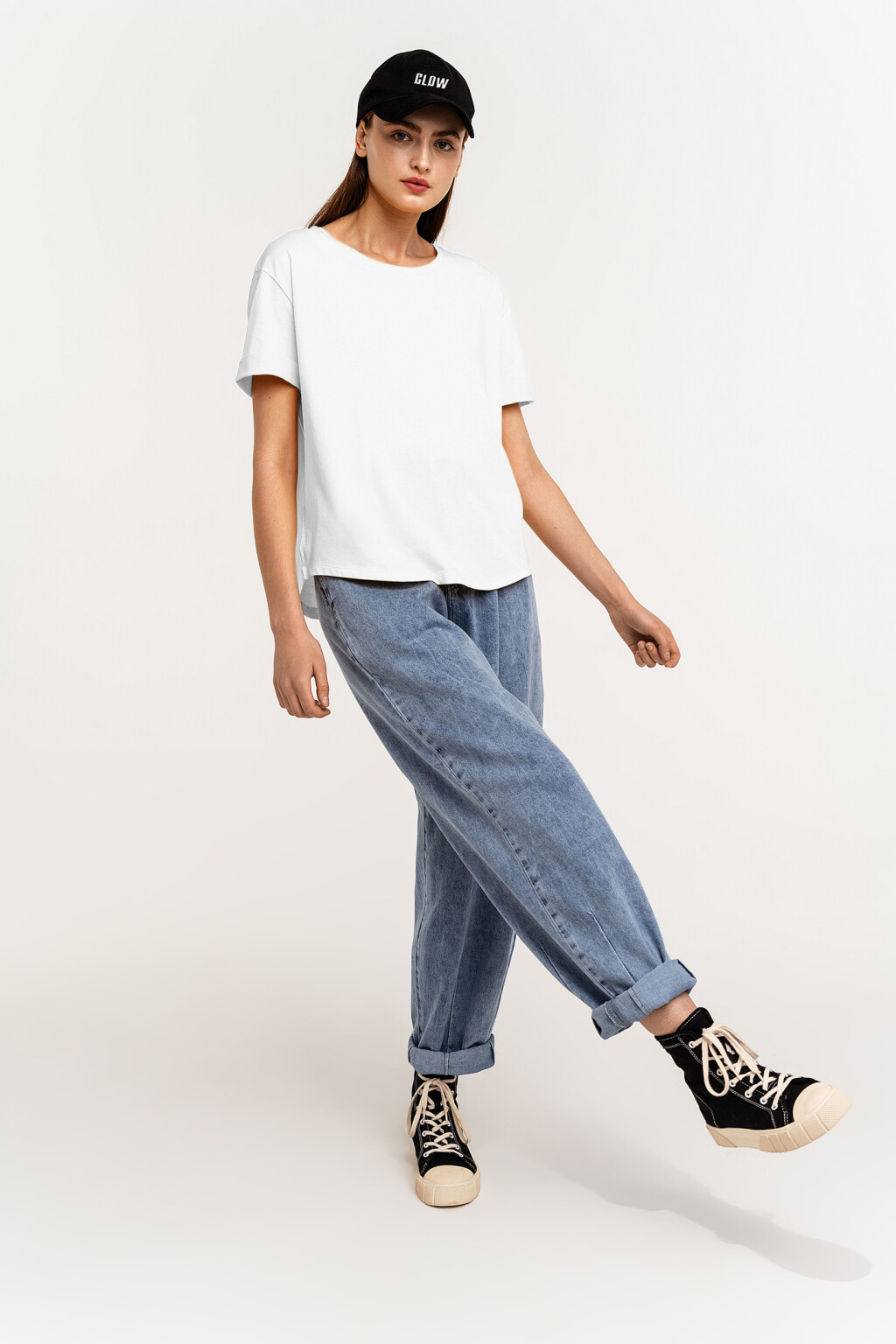 Футболка oversize хлопковая - цвет белый - 1