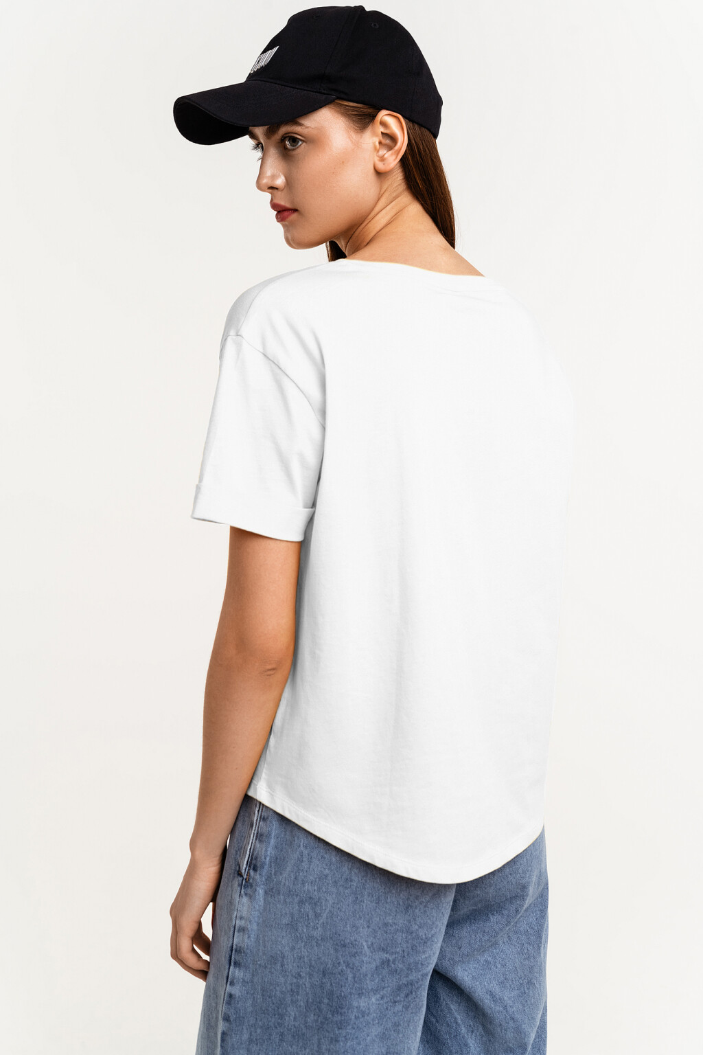 Футболка oversize хлопковая - цвет белый - 3