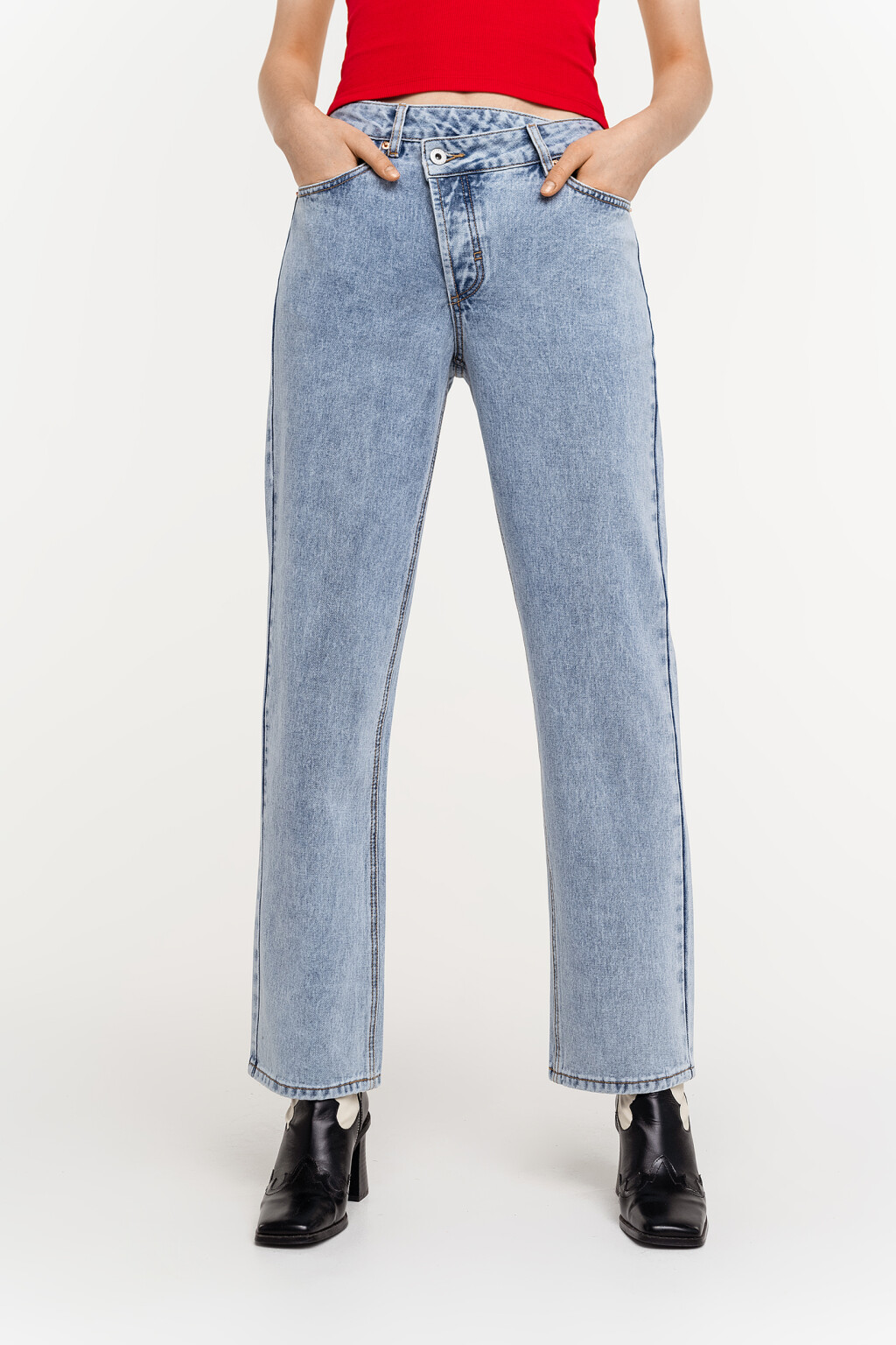 брюки джинсовые женские - цвет голубой - 2