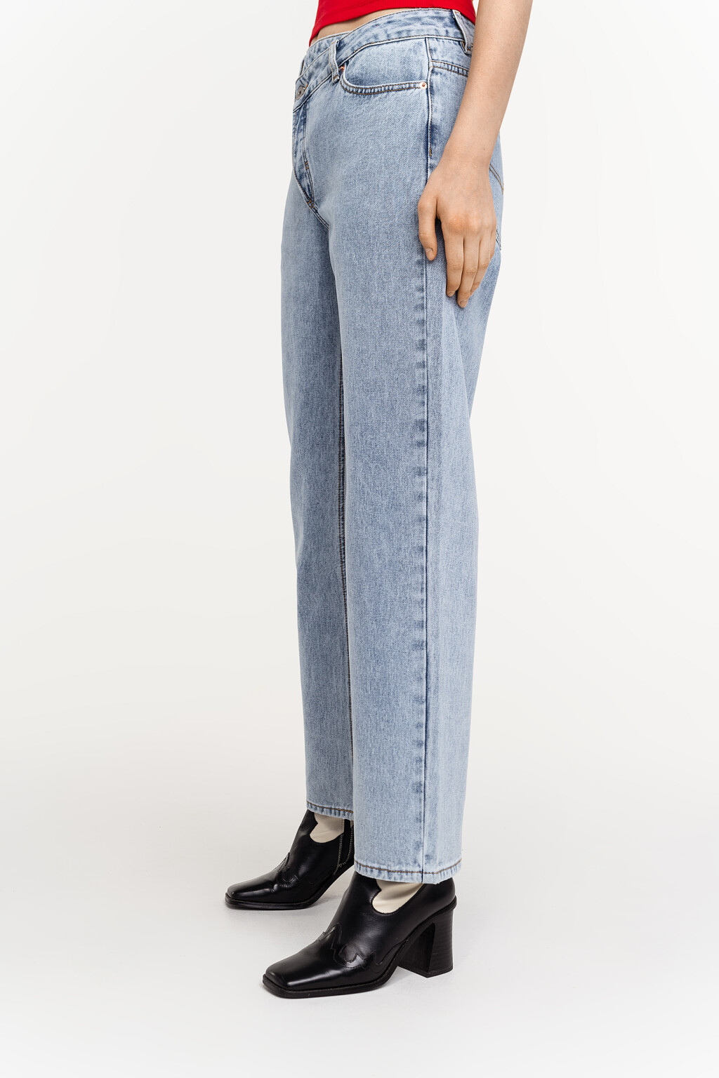 брюки джинсовые женские - цвет голубой - 3