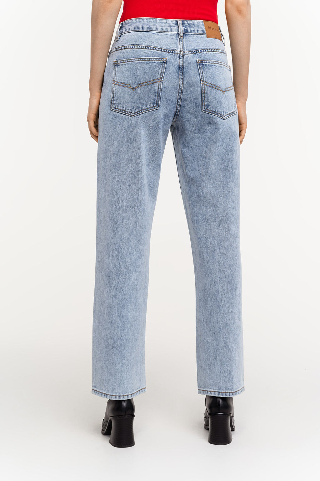 брюки джинсовые женские - цвет голубой - 4